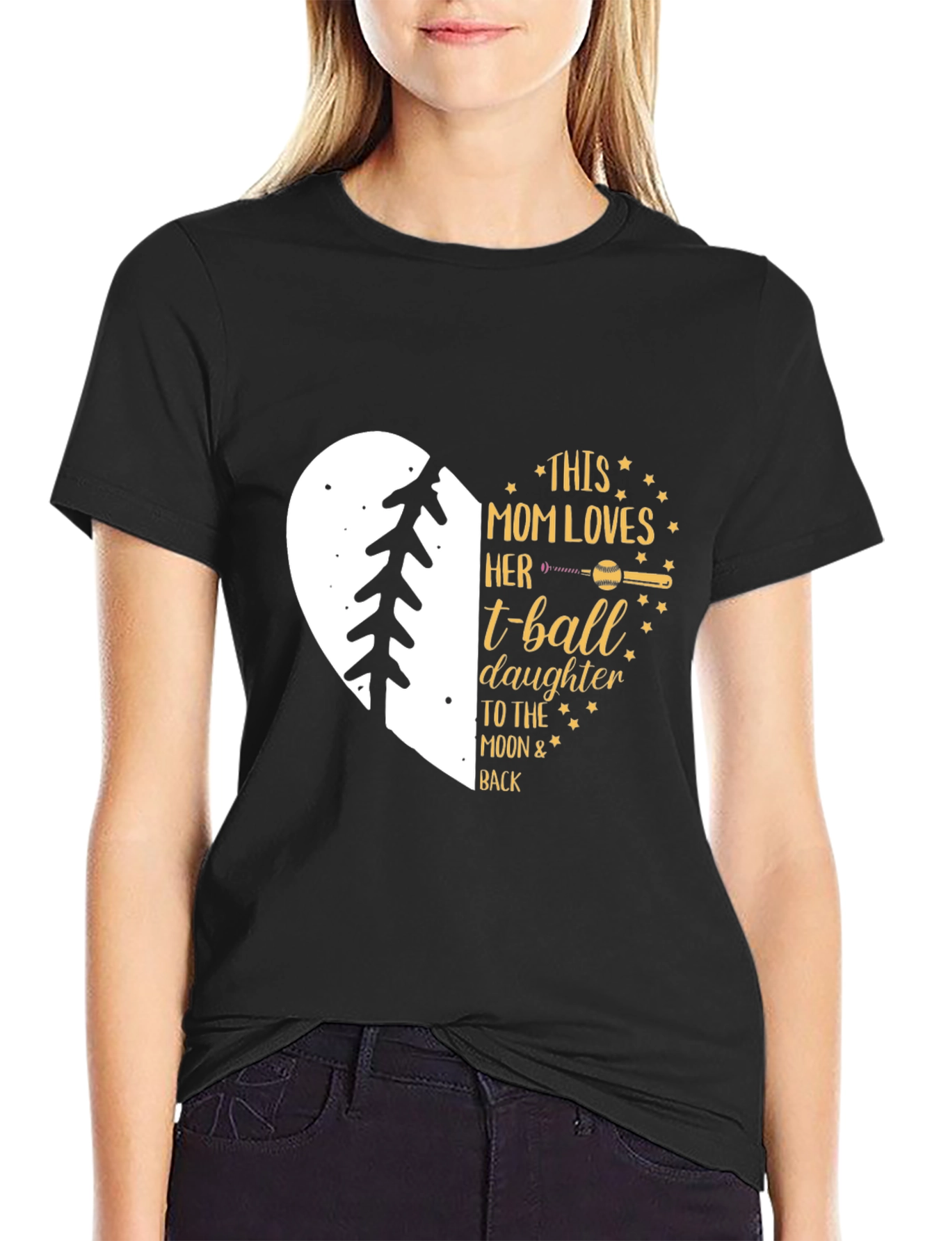 Mom Loves T-Ball Daughter T-Shirt