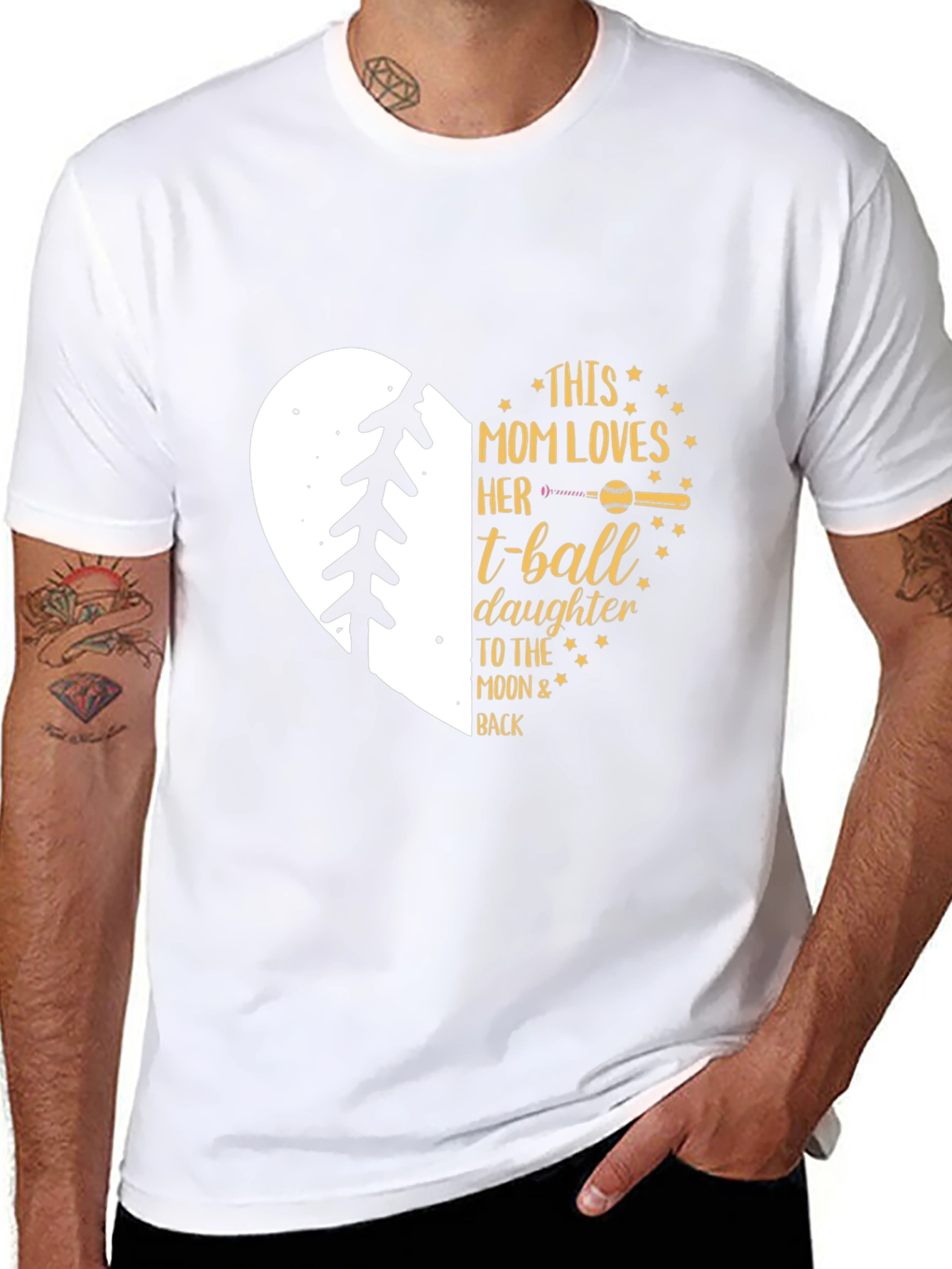 Mom Loves T-Ball Daughter T-Shirt