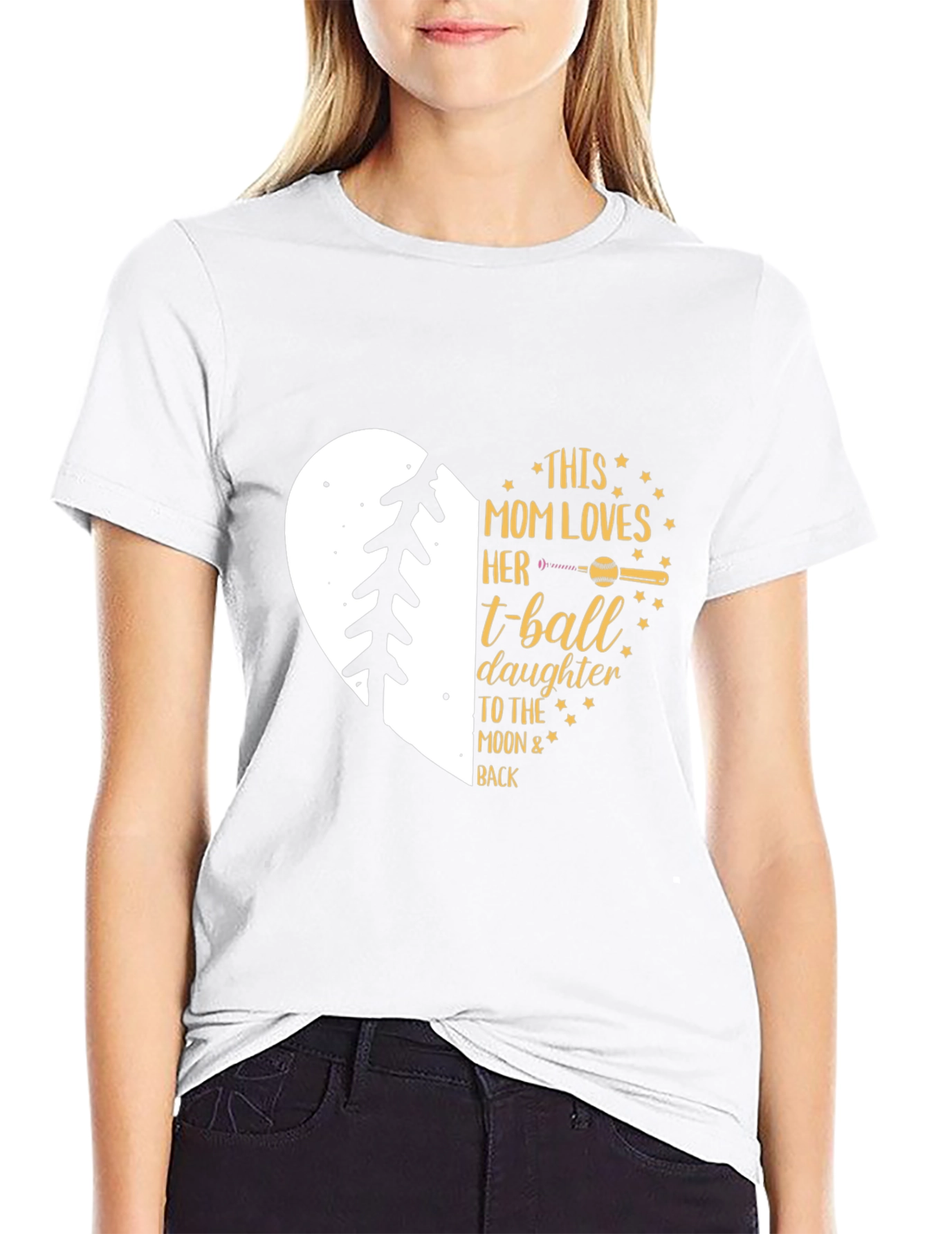 Mom Loves T-Ball Daughter T-Shirt