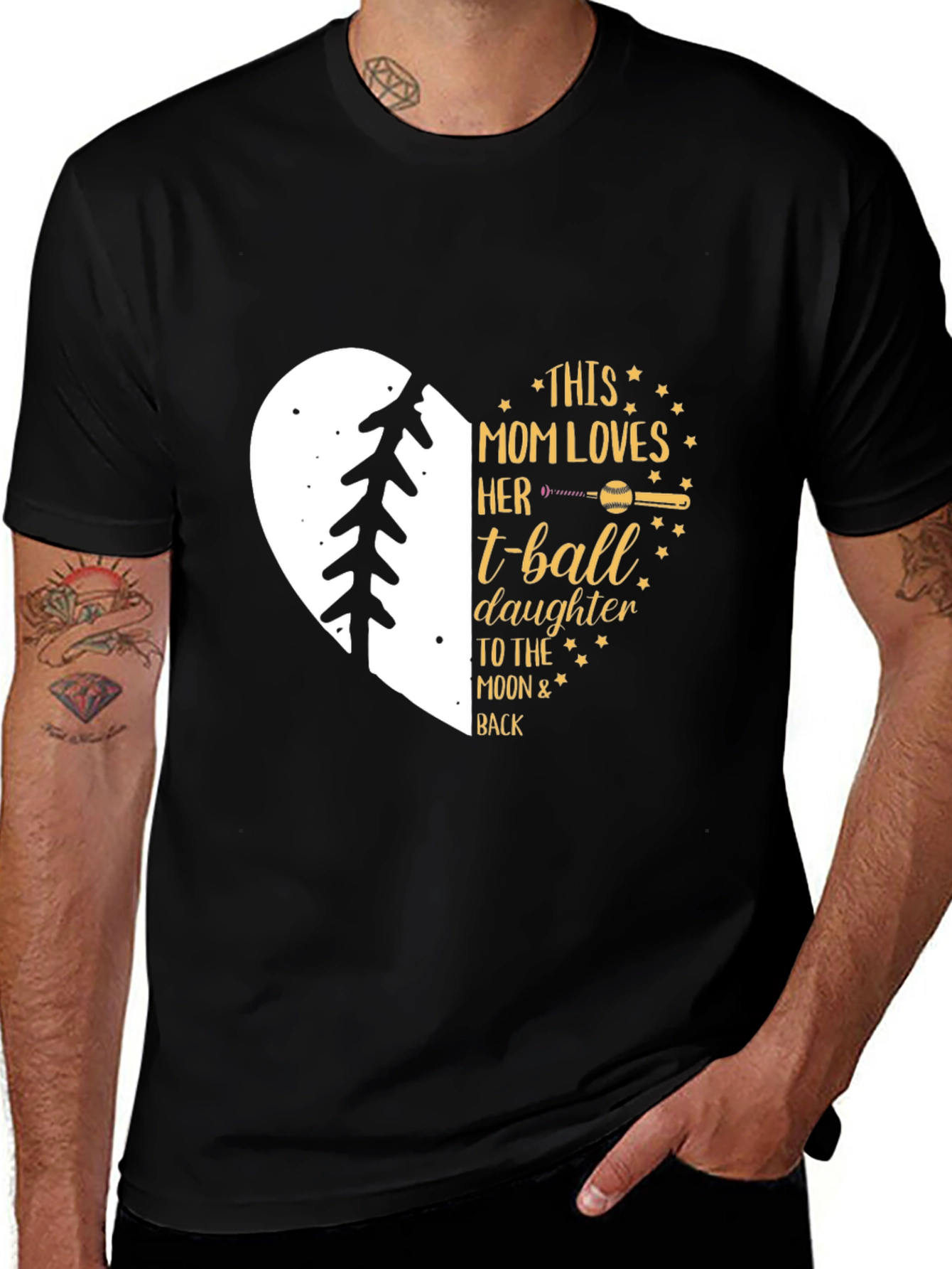Mom Loves T-Ball Daughter T-Shirt