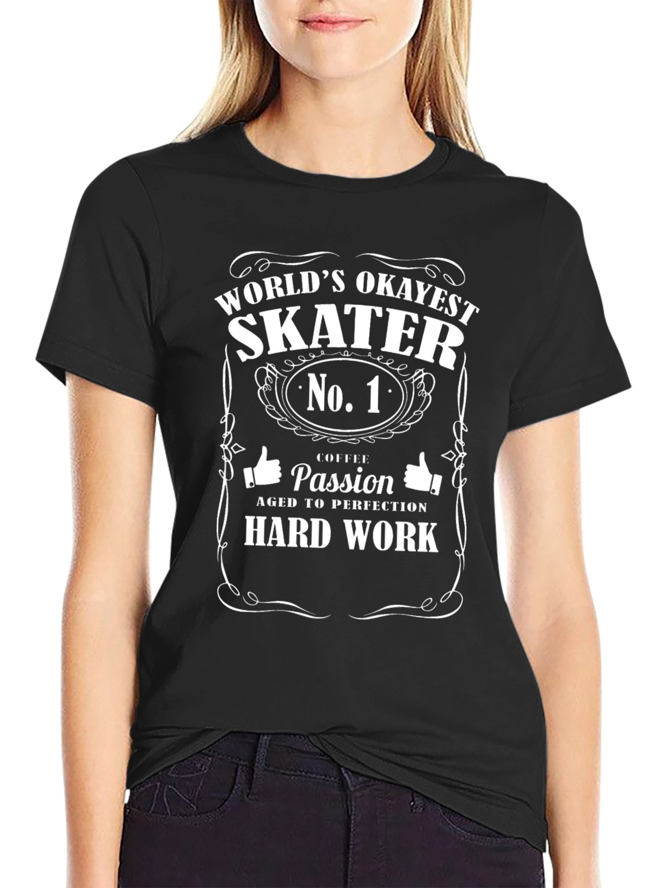 Worlds Okayest Skater No. 1 T-Shirt