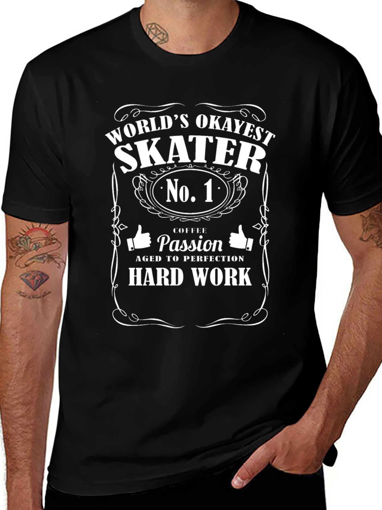 Worlds Okayest Skater No. 1 T-Shirt