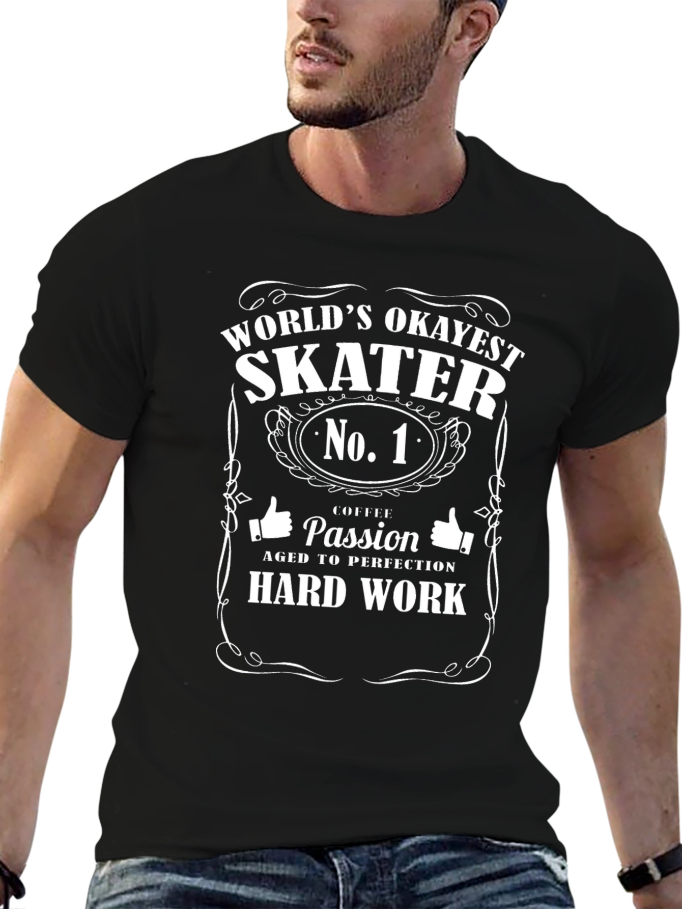 Worlds Okayest Skater No. 1 T-Shirt