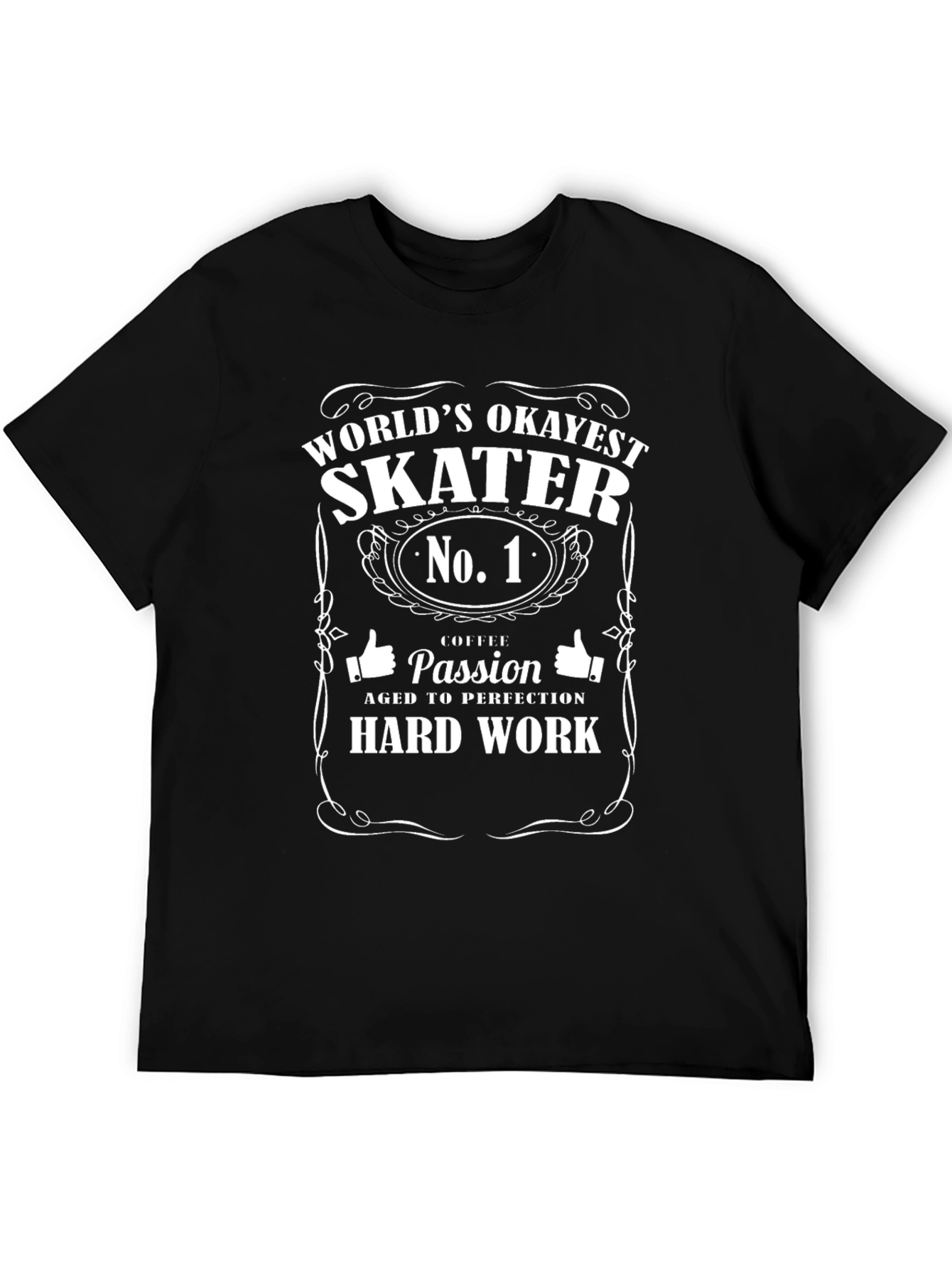 Worlds Okayest Skater No. 1 T-Shirt