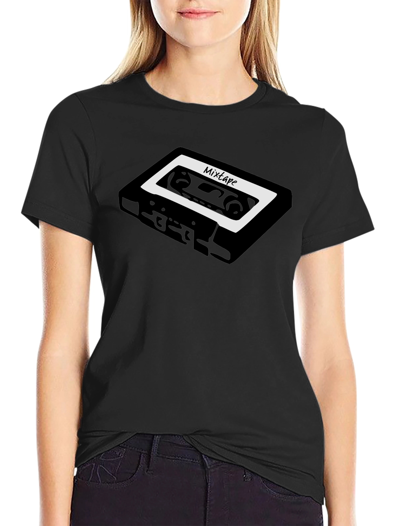 Mixtape Graphic Tee - Retro Cassette Design