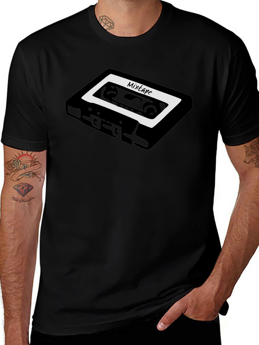 Mixtape Graphic Tee - Retro Cassette Design