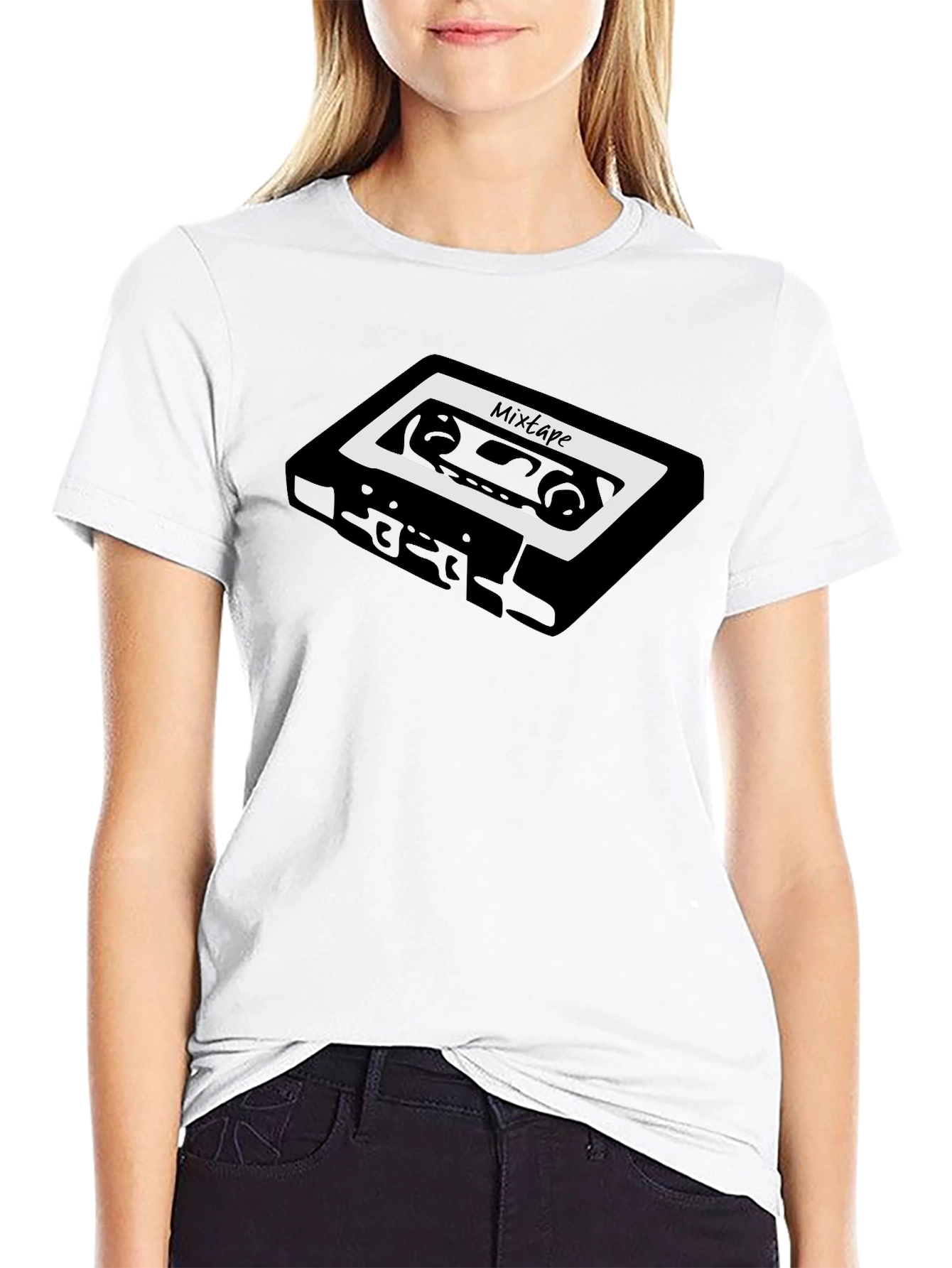 Mixtape Graphic Tee - Retro Cassette Design