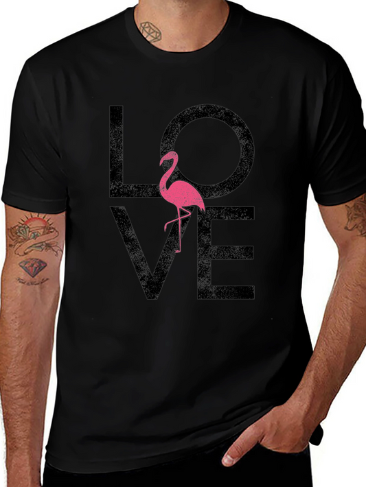 Flamingo Love T-Shirt - Stylish Graphic Tee