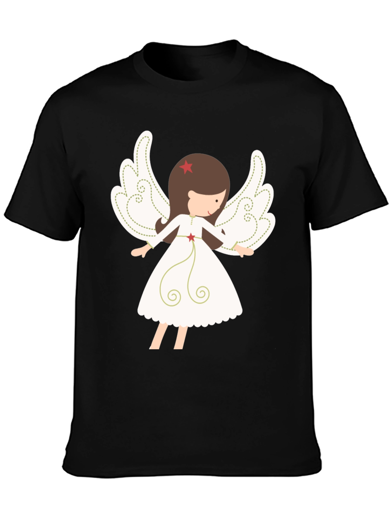 Angel Graphic Tee - Stylish Christmas Apparel