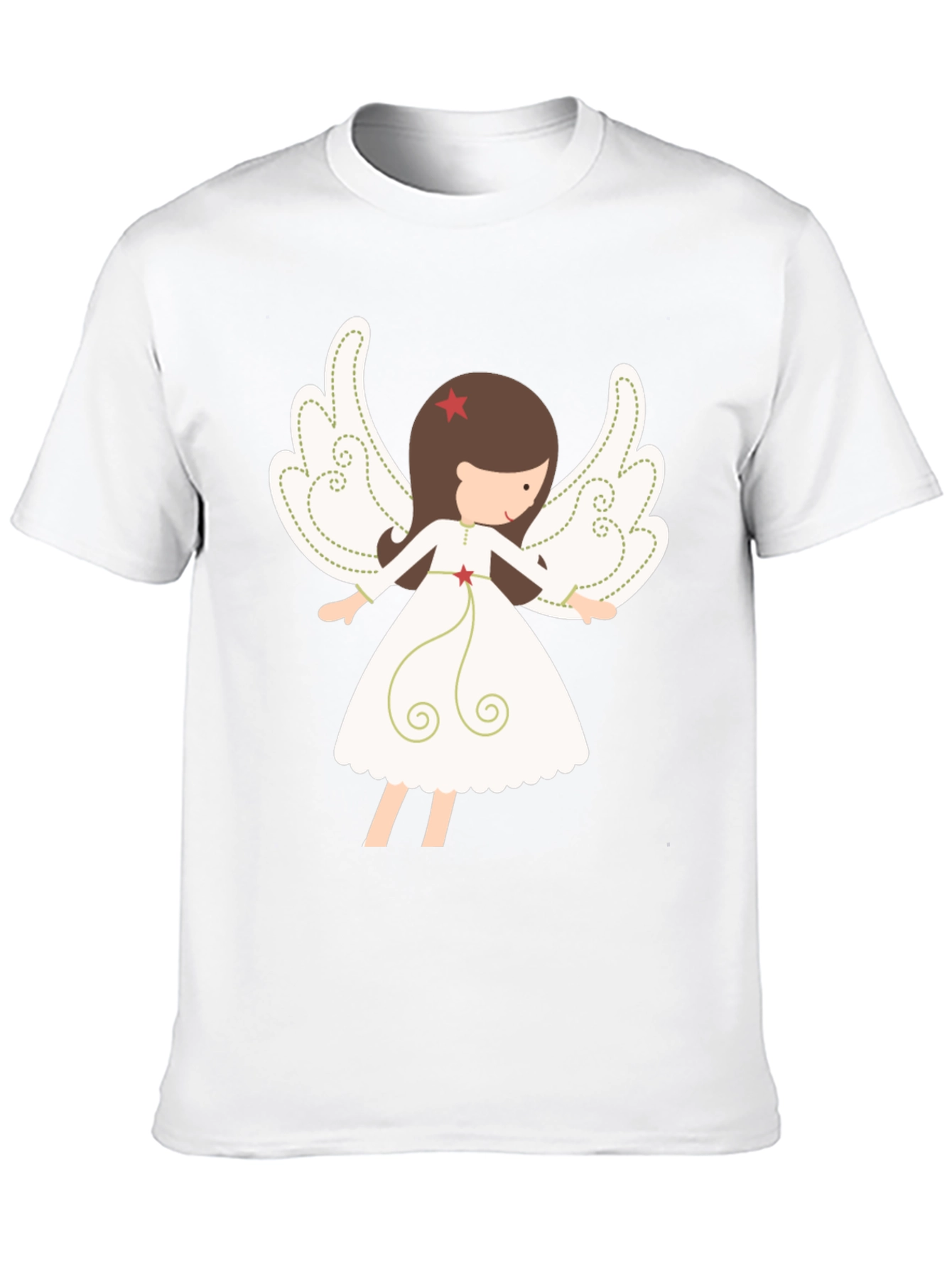 Angel Graphic Tee - Stylish Christmas Apparel
