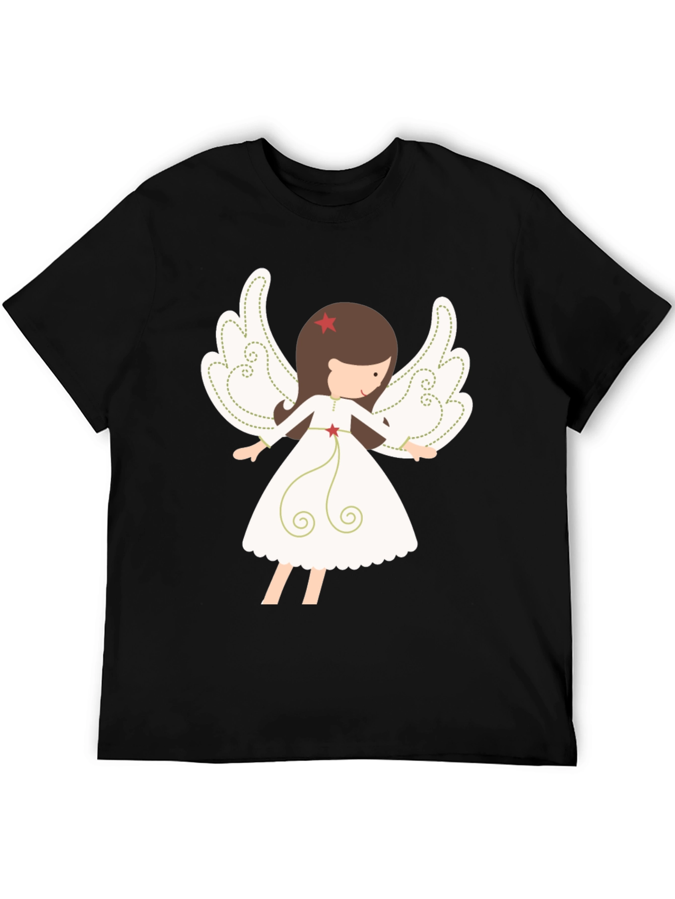 Angel Graphic Tee - Stylish Christmas Apparel