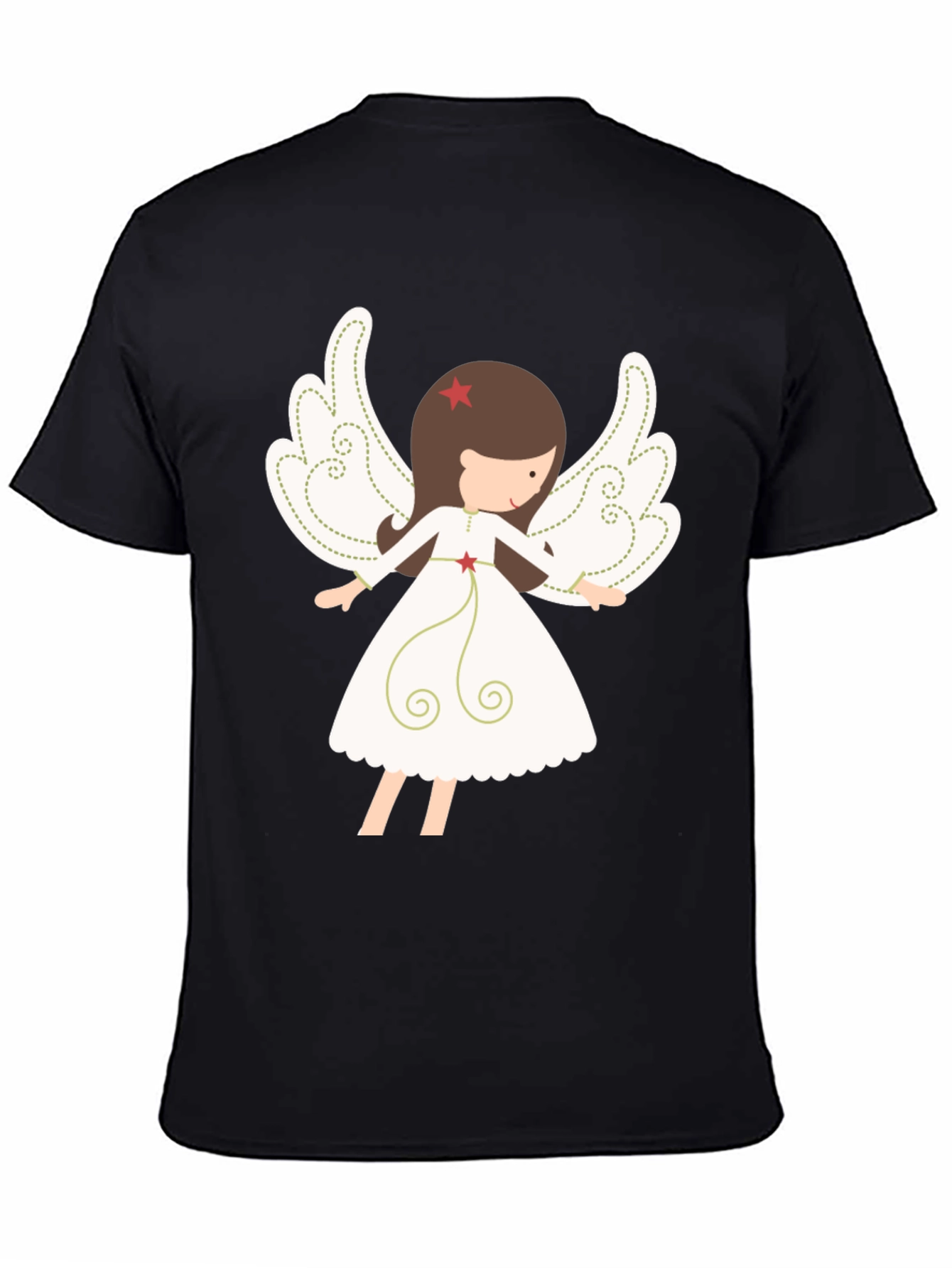 Angel Graphic Tee - Stylish Christmas Apparel