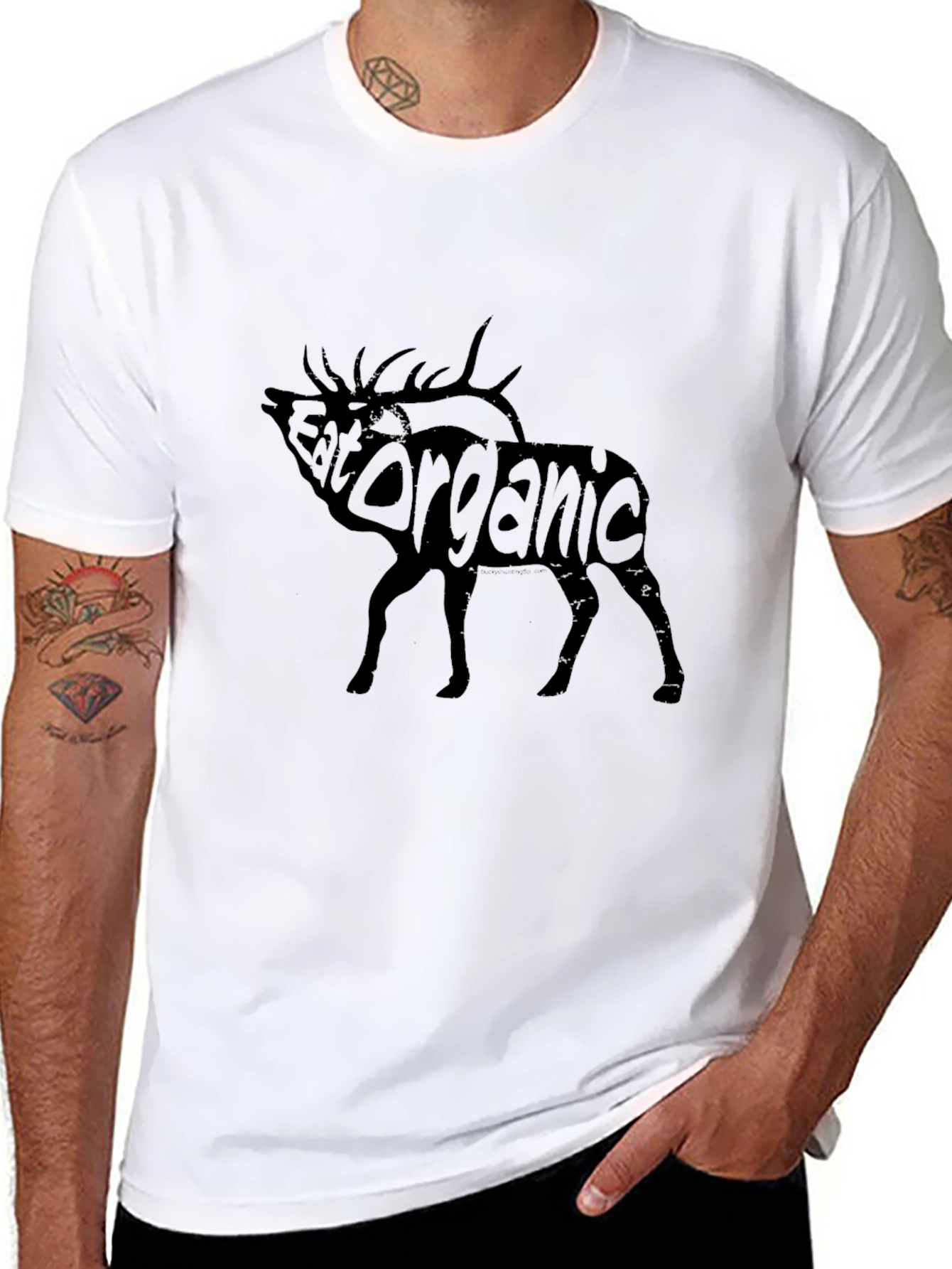 Eat Organic Graphic Tee - Black