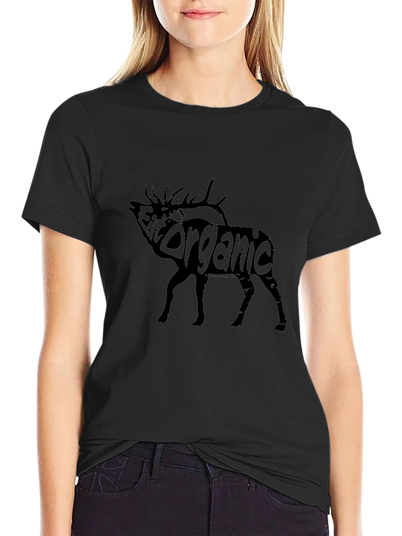Eat Organic Graphic Tee - Black