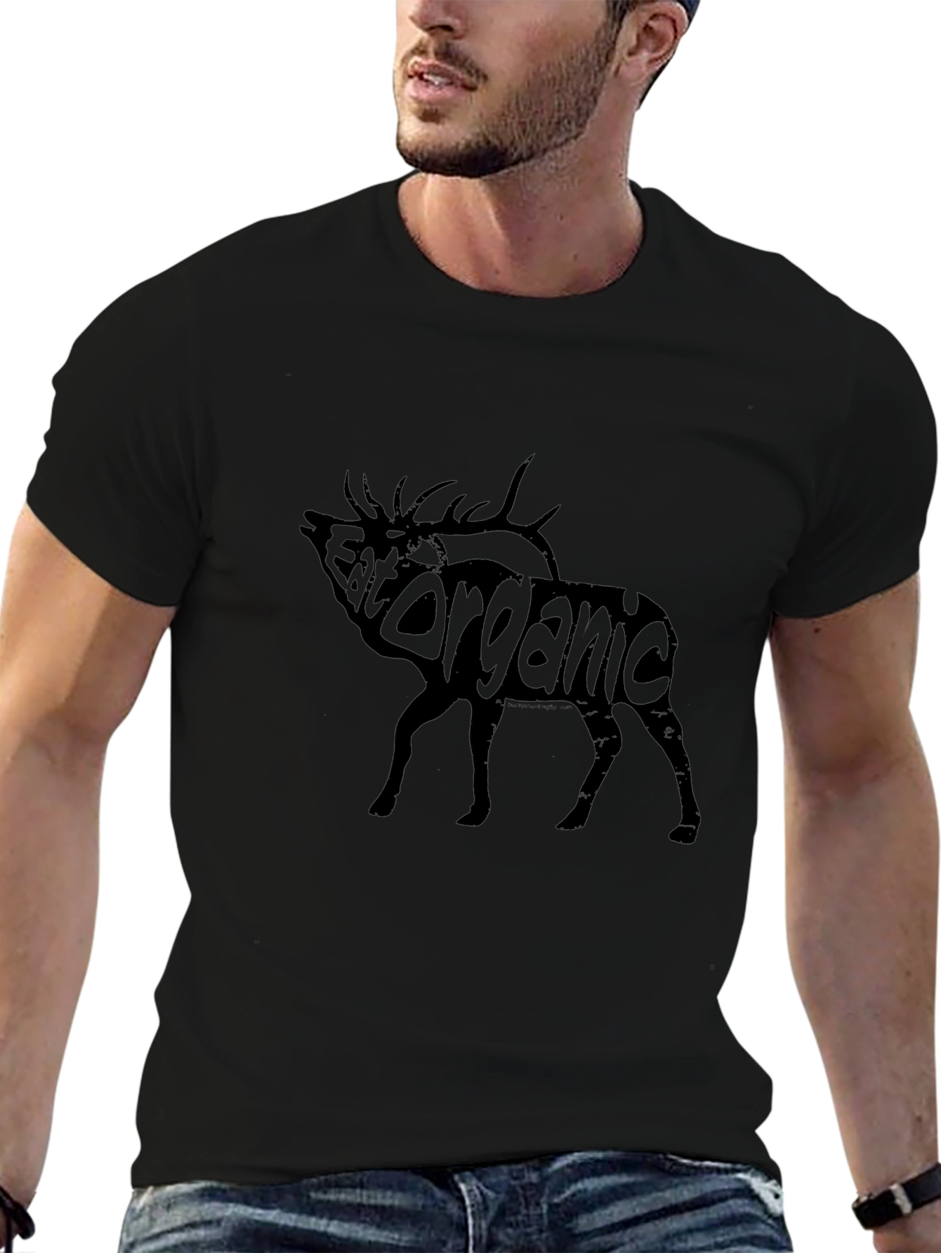 Eat Organic Graphic Tee - Black