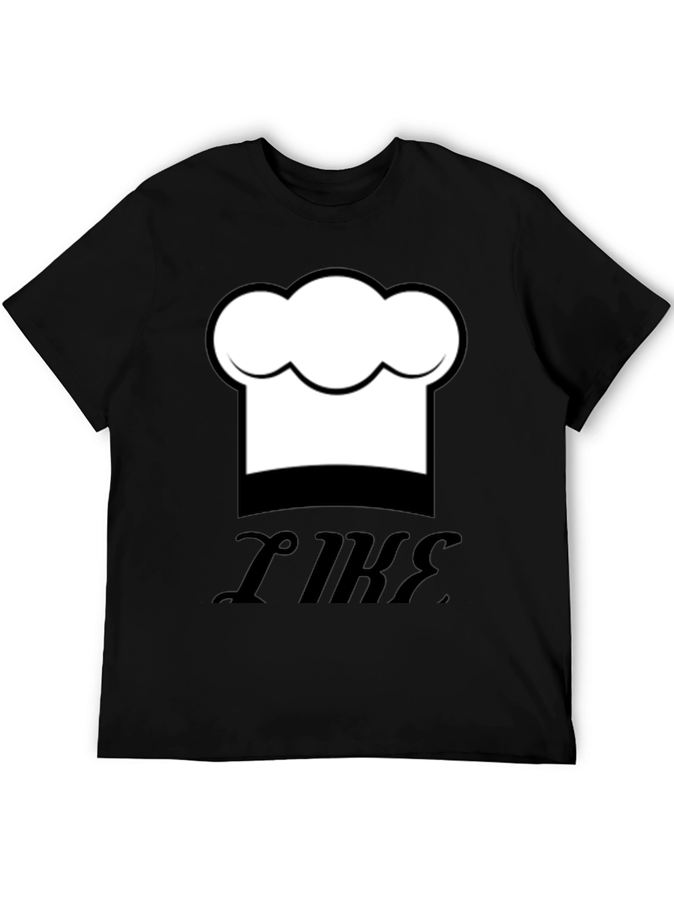 Chef Hat Graphic Black T-Shirt - Funny Cooking Tee