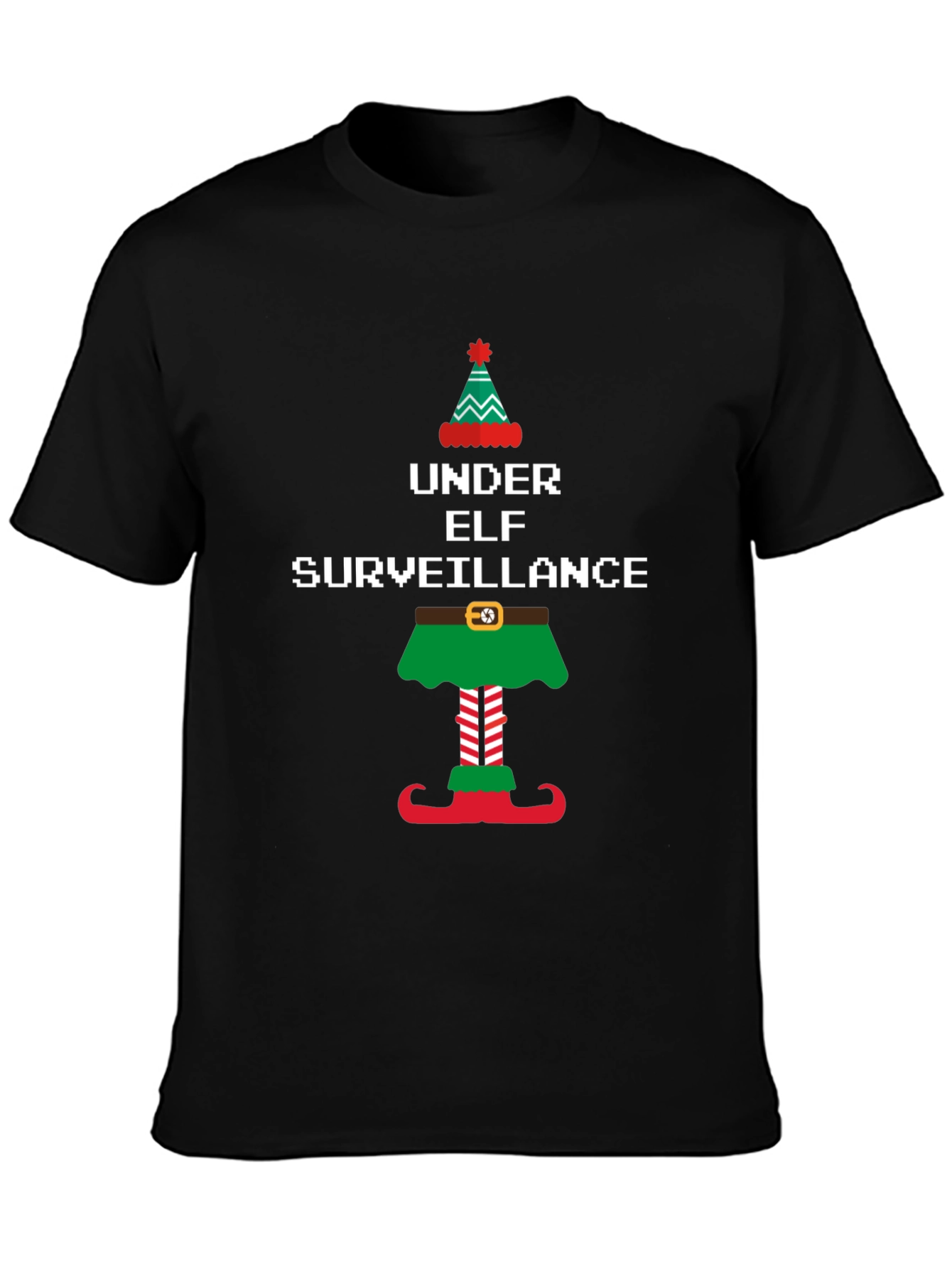Under Elf Surveillance Christmas T-Shirt