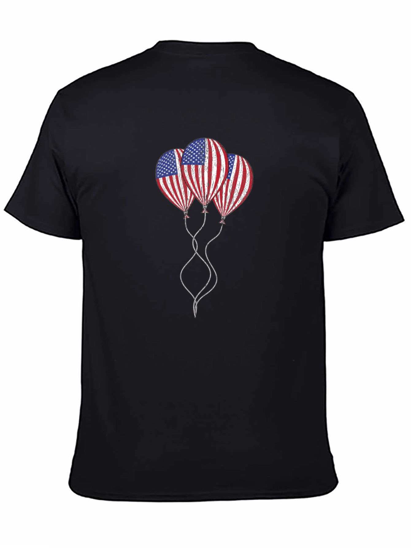 American Flag Balloons T-Shirt - Patriotic Design