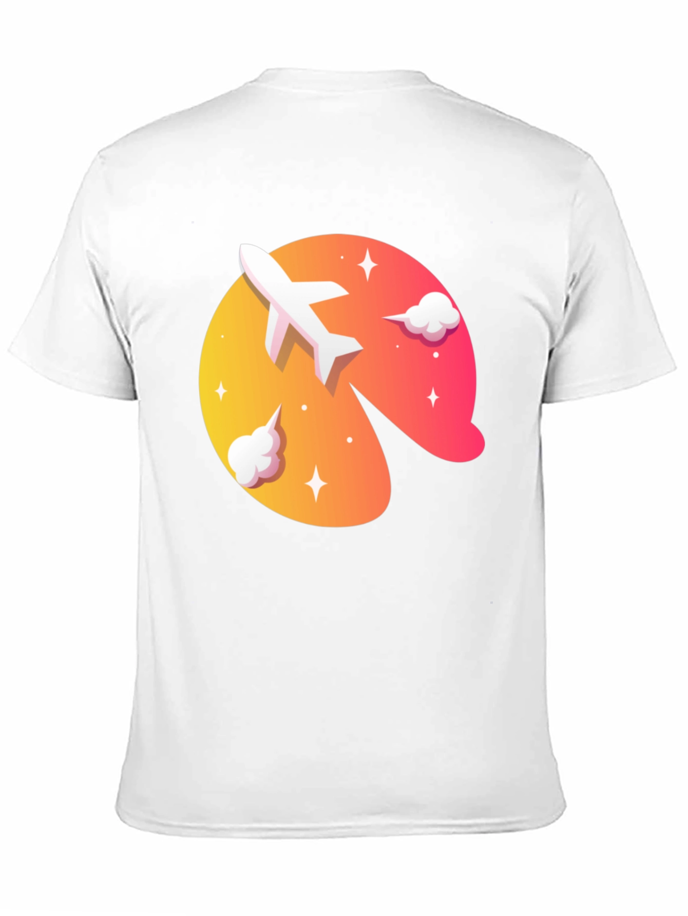 Airplane Sunset Graphic Tee - Stylish Travel Shirt