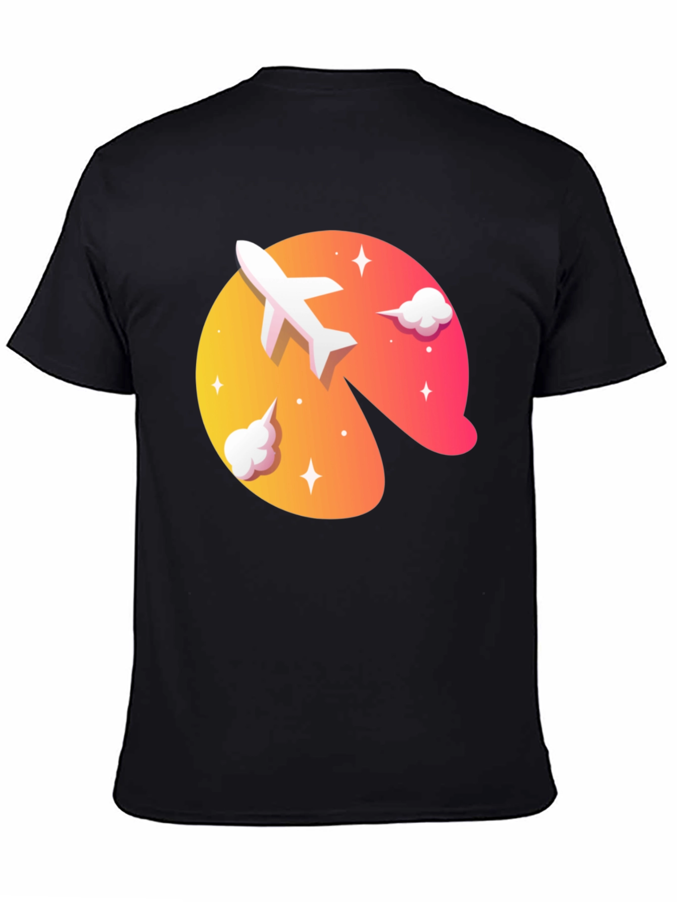 Airplane Sunset Graphic Tee - Stylish Travel Shirt