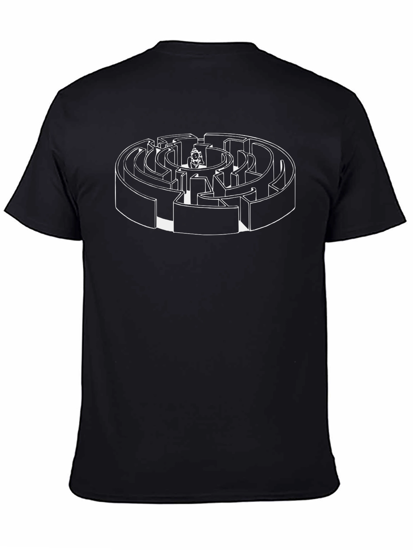Maze Graphic Tee - Solve the Puzzle!