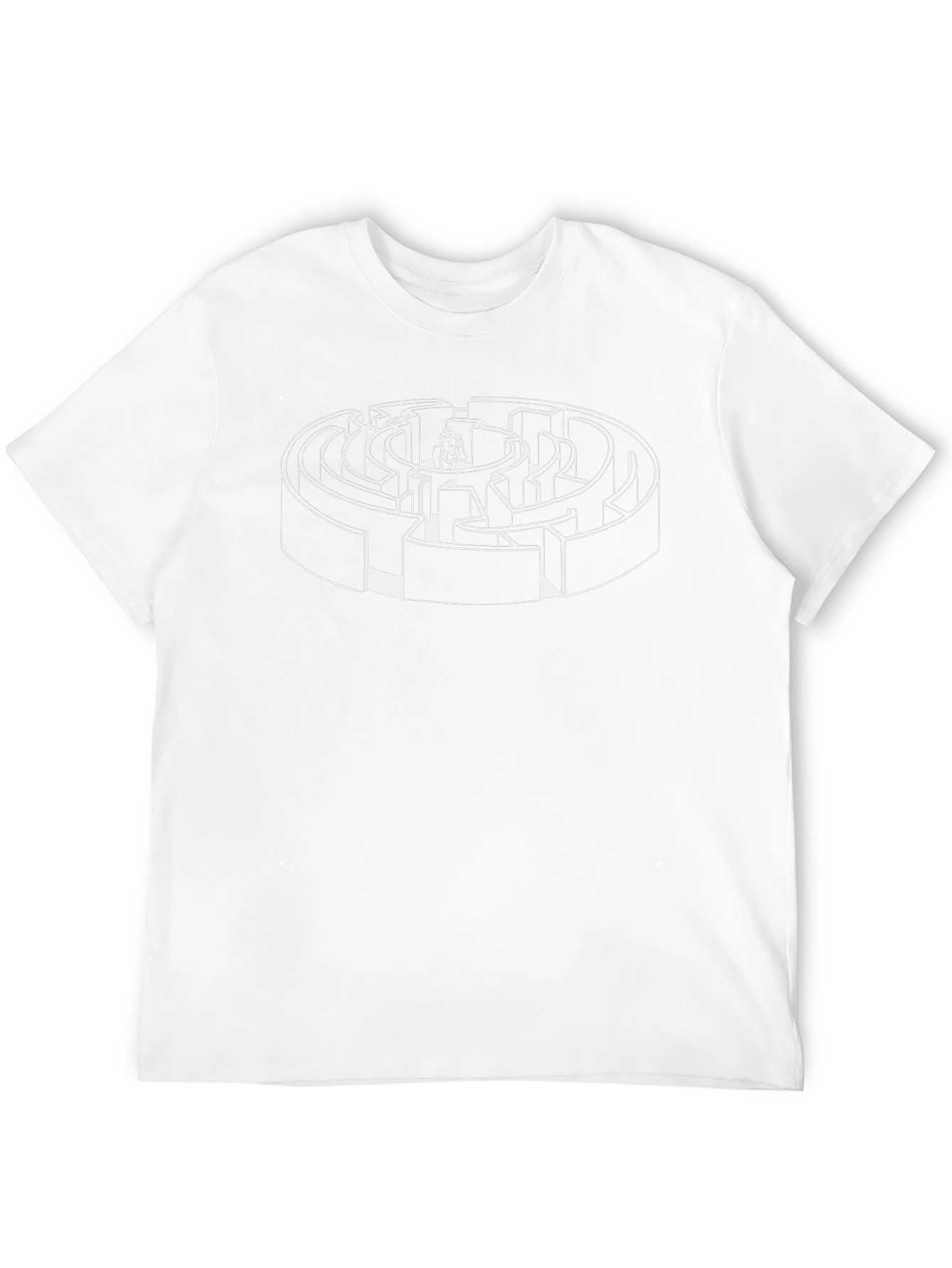 Maze Graphic Tee - Solve the Puzzle!