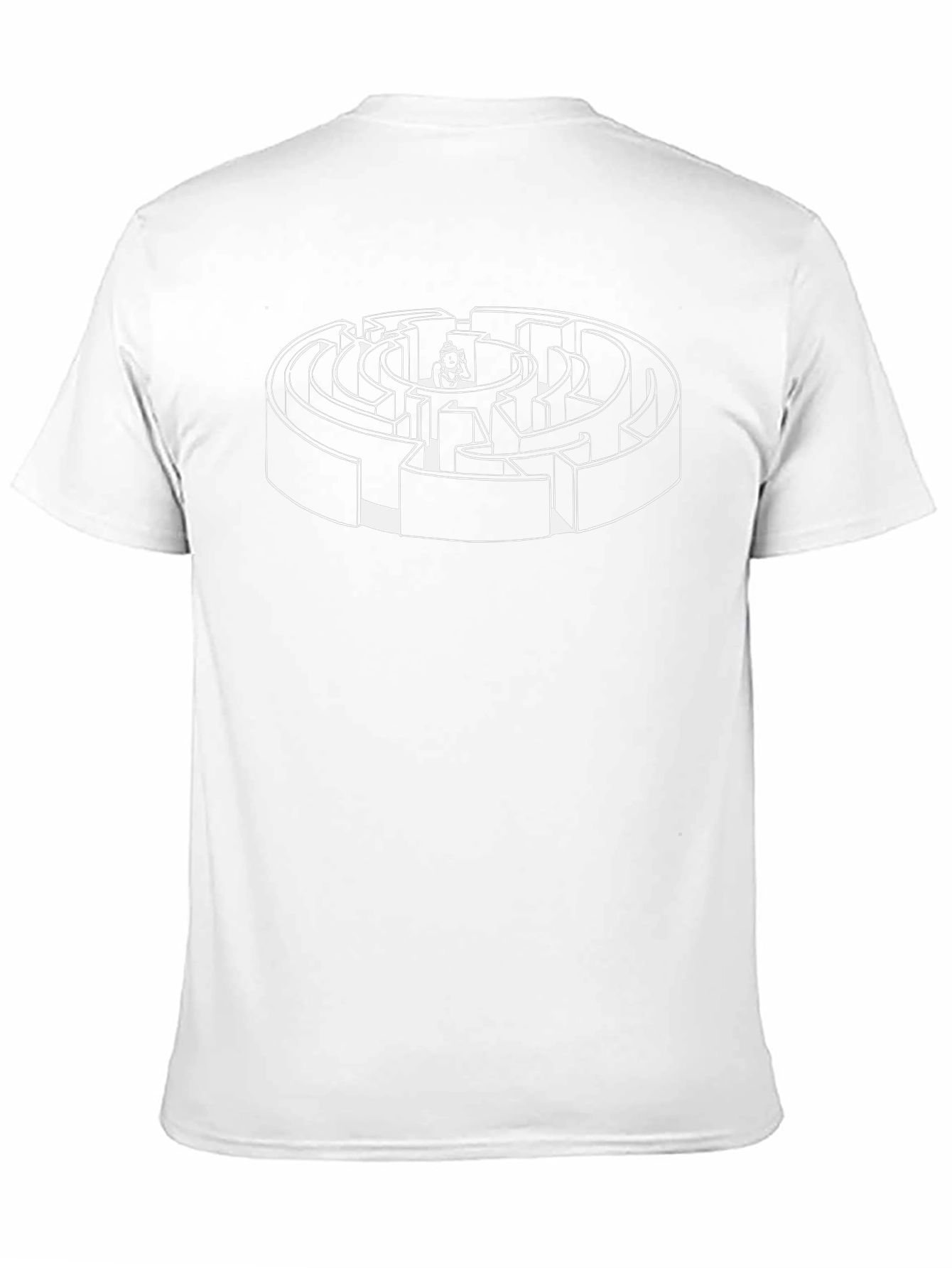 Maze Graphic Tee - Solve the Puzzle!