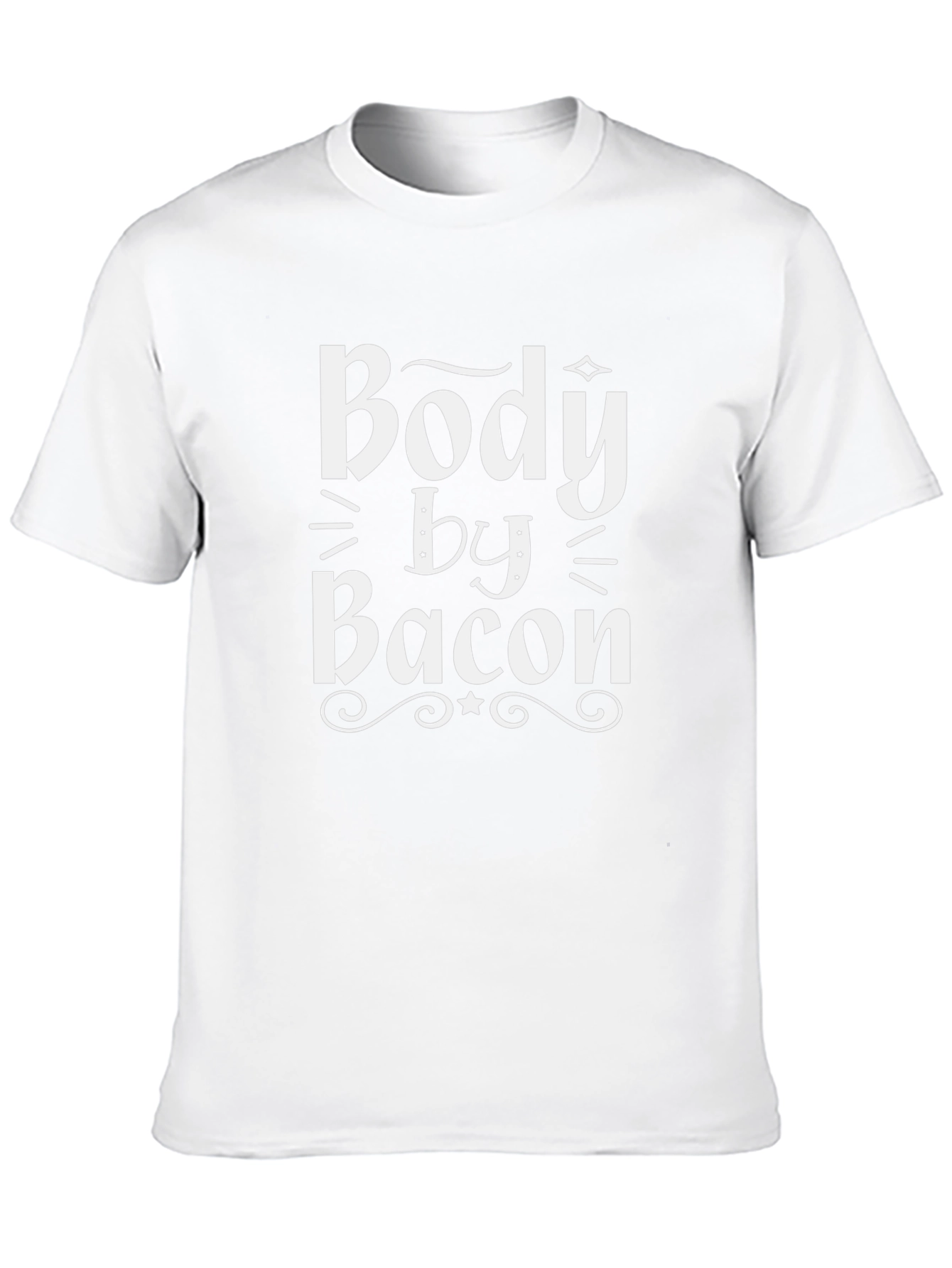 Body By Bacon Black Graphic T-Shirt