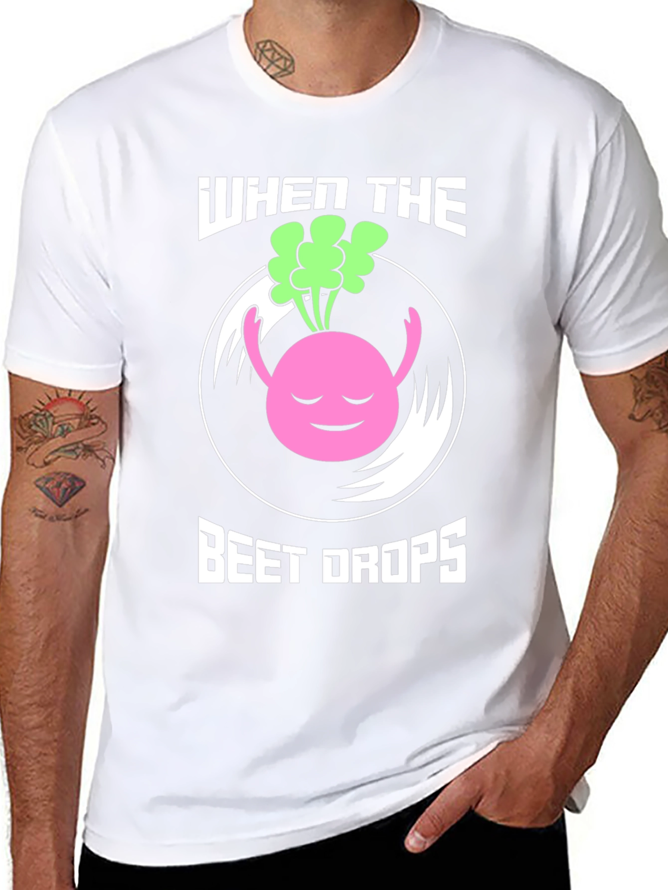 When the Beet Drops Funny Music T-Shirt