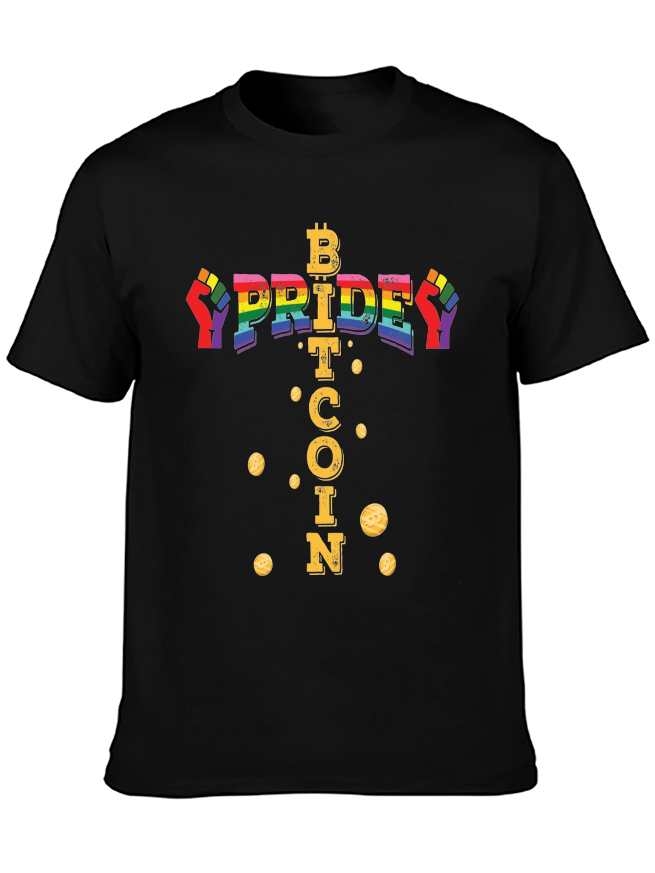 Bitcoin Pride T-Shirt - Crypto LGBT Equality Tee