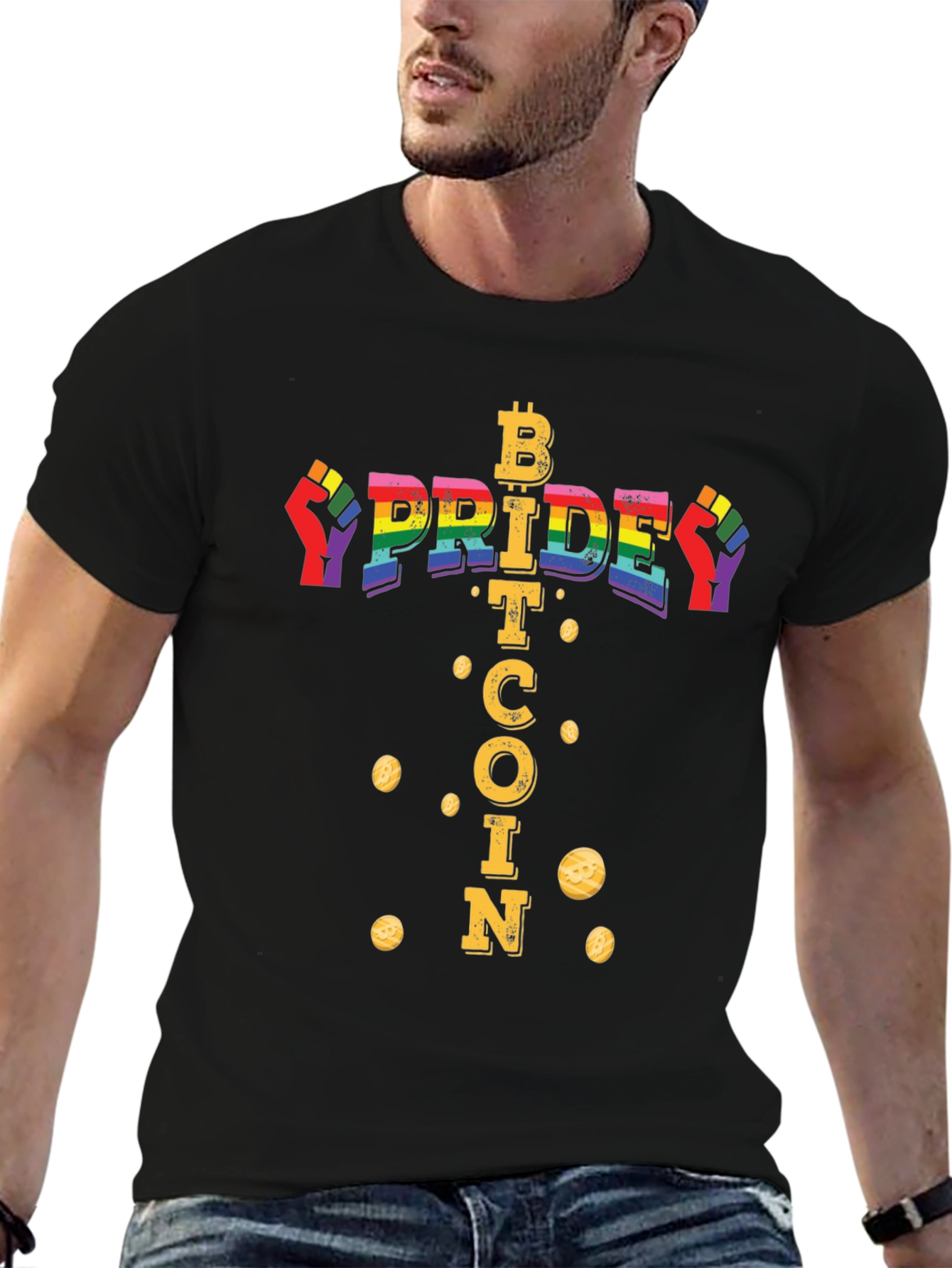 Bitcoin Pride T-Shirt - Crypto LGBT Equality Tee