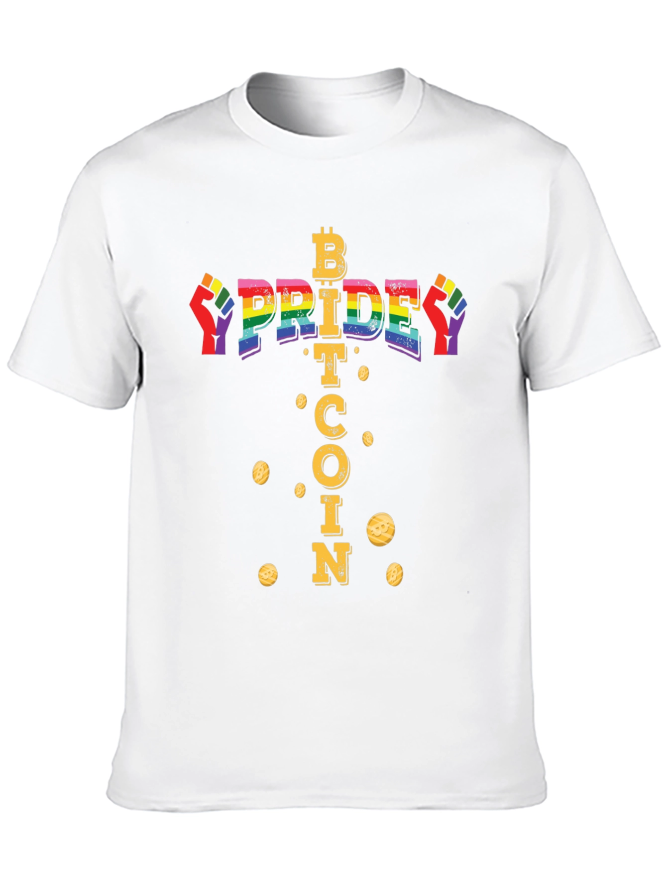 Bitcoin Pride T-Shirt - Crypto LGBT Equality Tee