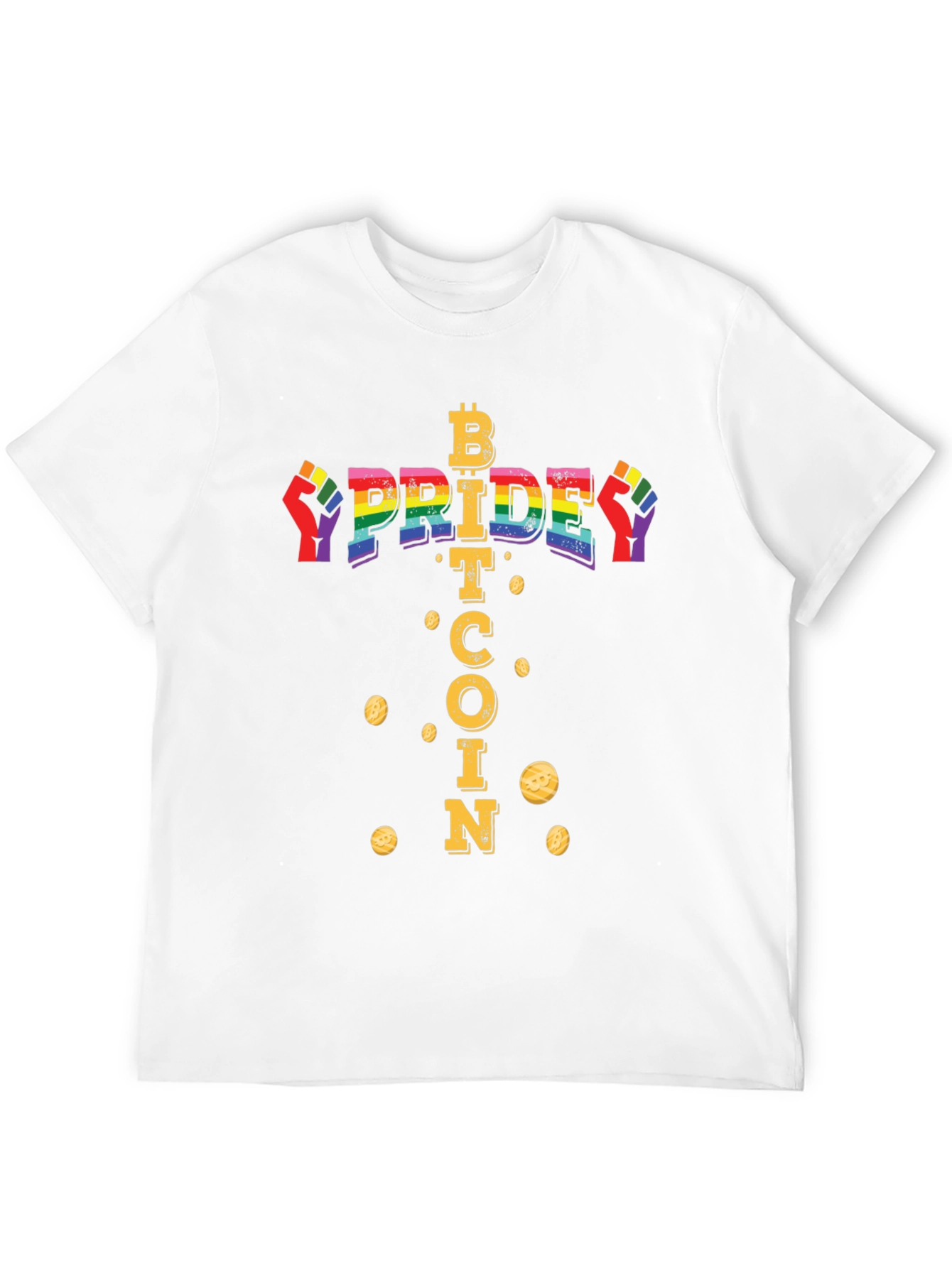 Bitcoin Pride T-Shirt - Crypto LGBT Equality Tee