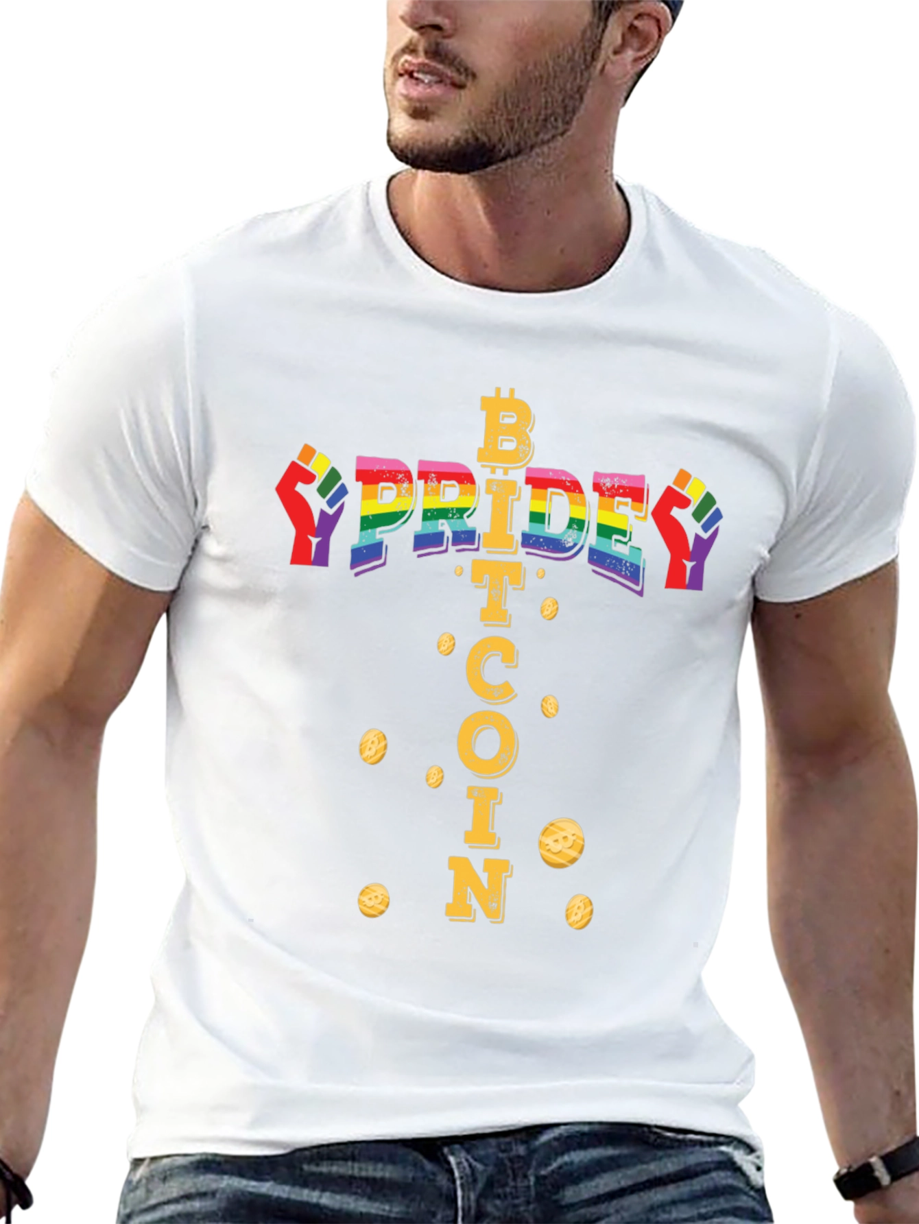 Bitcoin Pride T-Shirt - Crypto LGBT Equality Tee