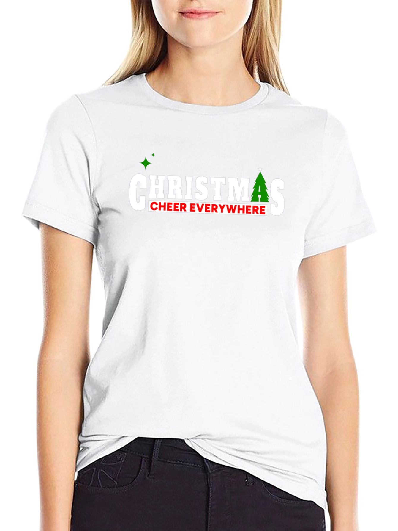 Christmas Cheer Everywhere Graphic T-Shirt