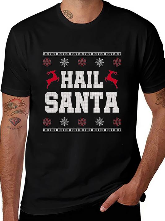 Hail Santa Ugly Christmas Sweater T-Shirt