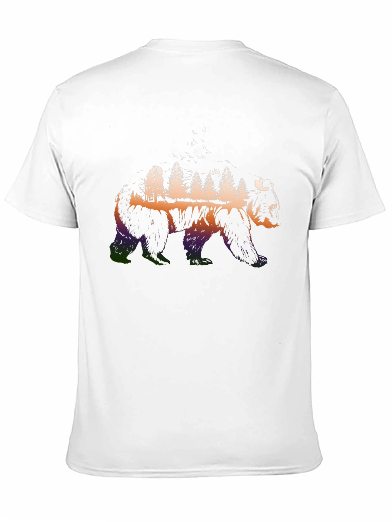 Nature Bear Graphic Tee - Mens Black T-Shirt