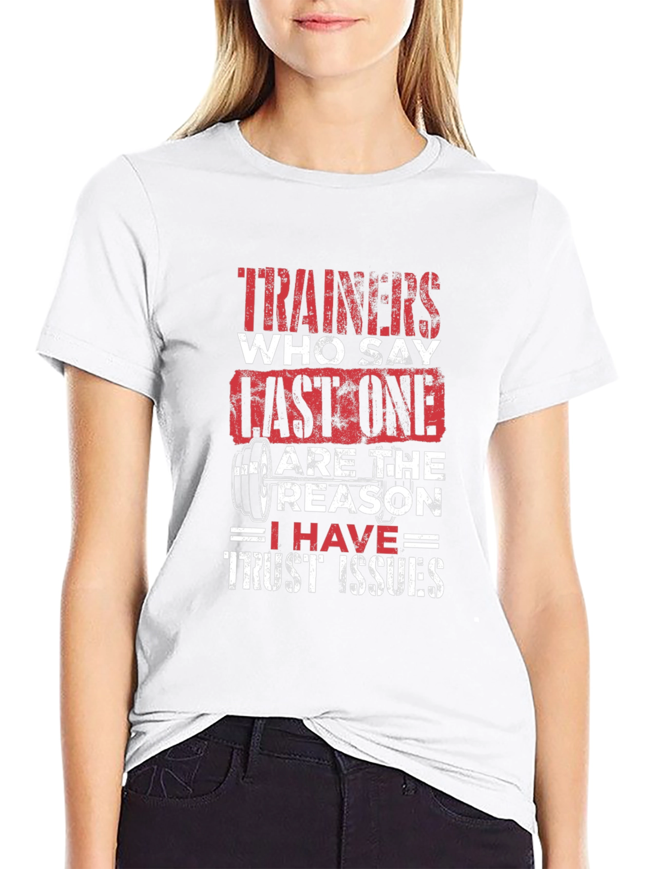 Trainers Last One Trust Issues Black Graphic T-Shirt