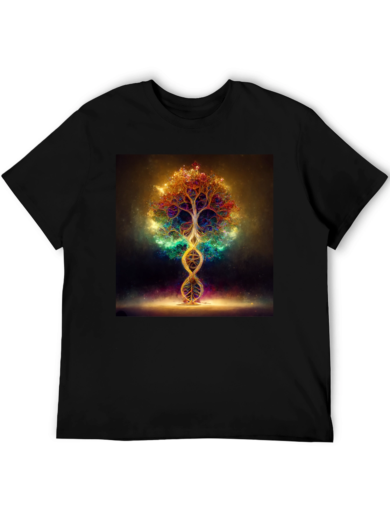 Cosmic Tree DNA T-Shirt - Vibrant Design