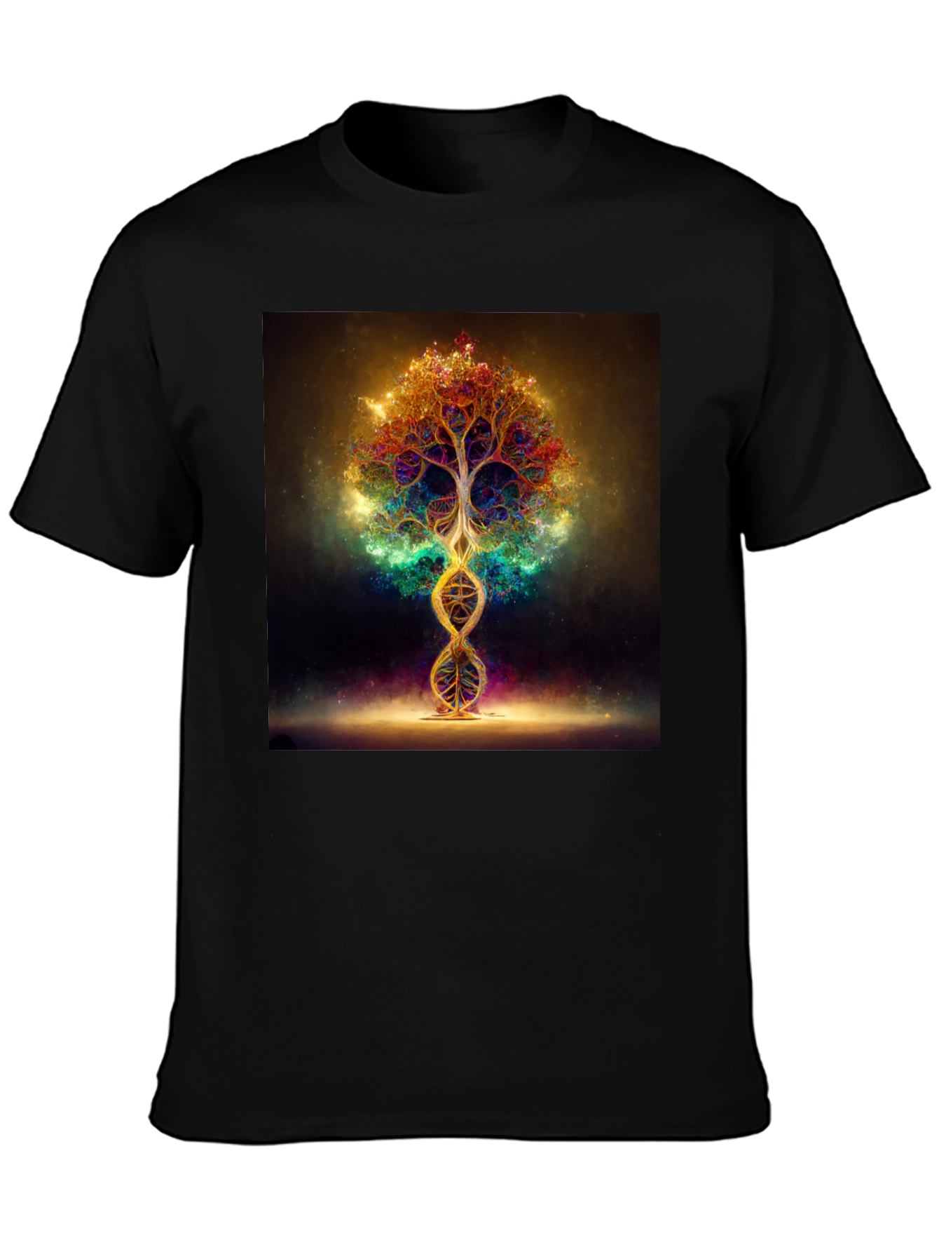 Cosmic Tree DNA T-Shirt - Vibrant Design