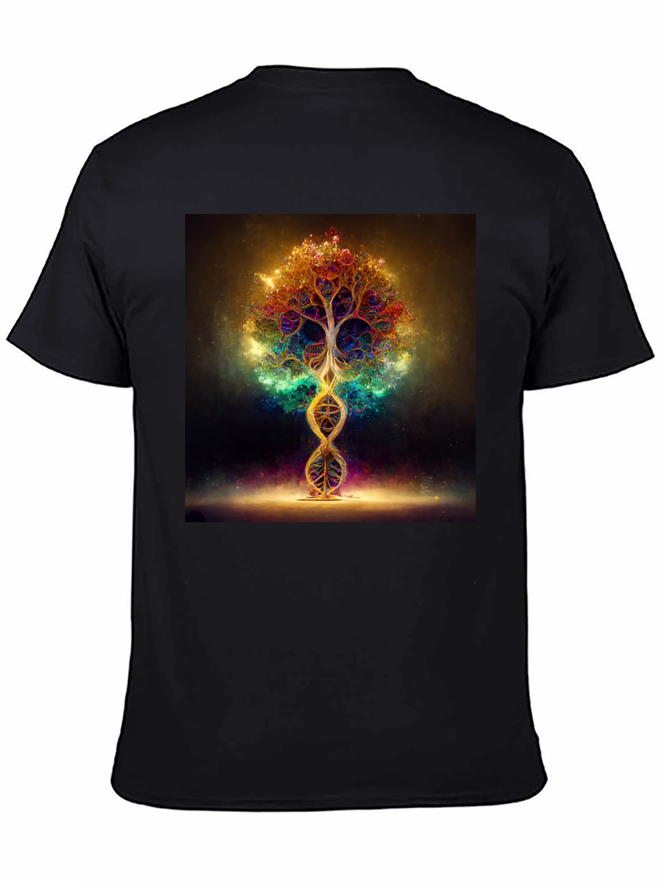 Cosmic Tree DNA T-Shirt - Vibrant Design
