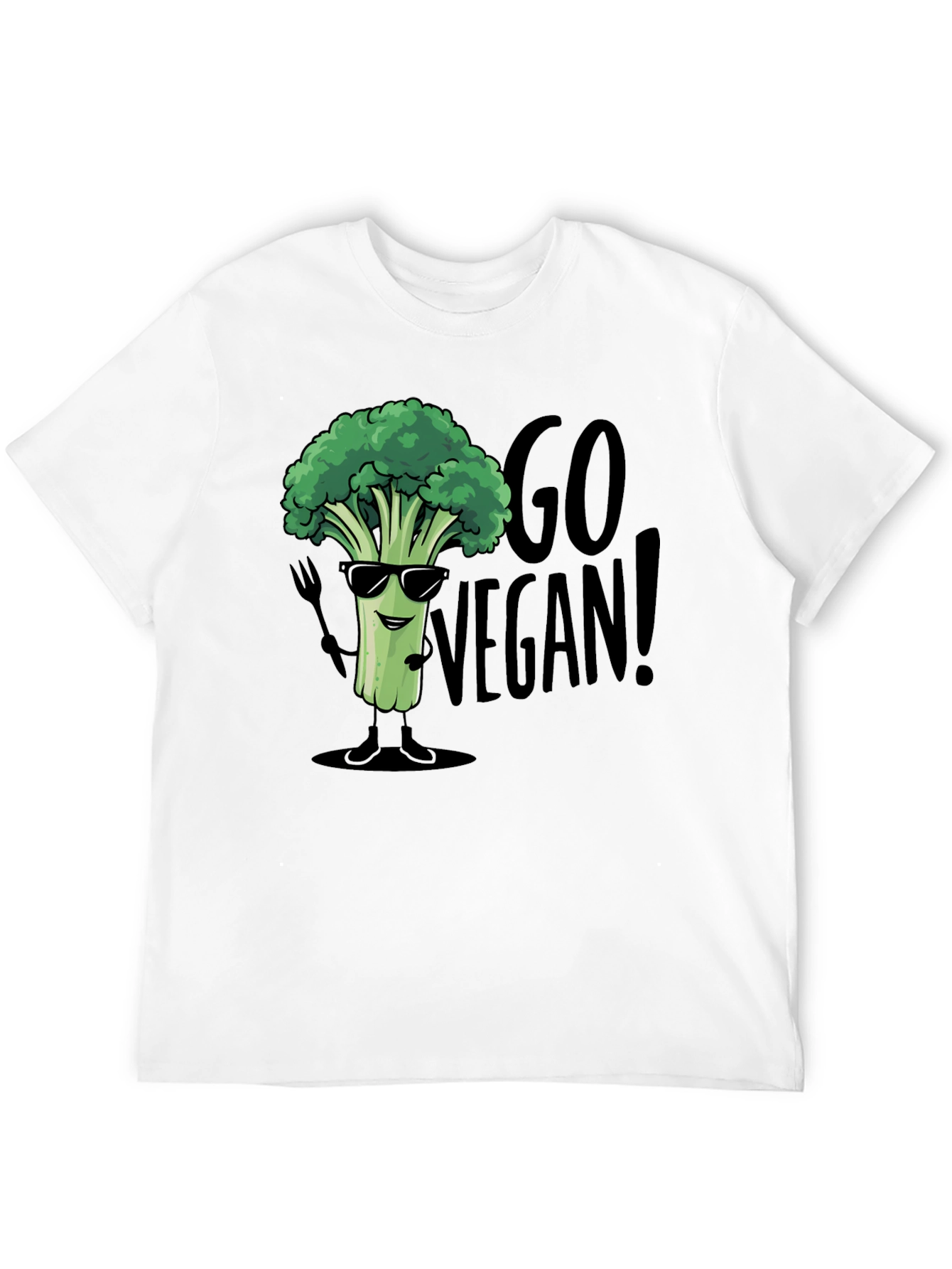 Go Vegan Broccoli T-Shirt - Funny Vegan Tee