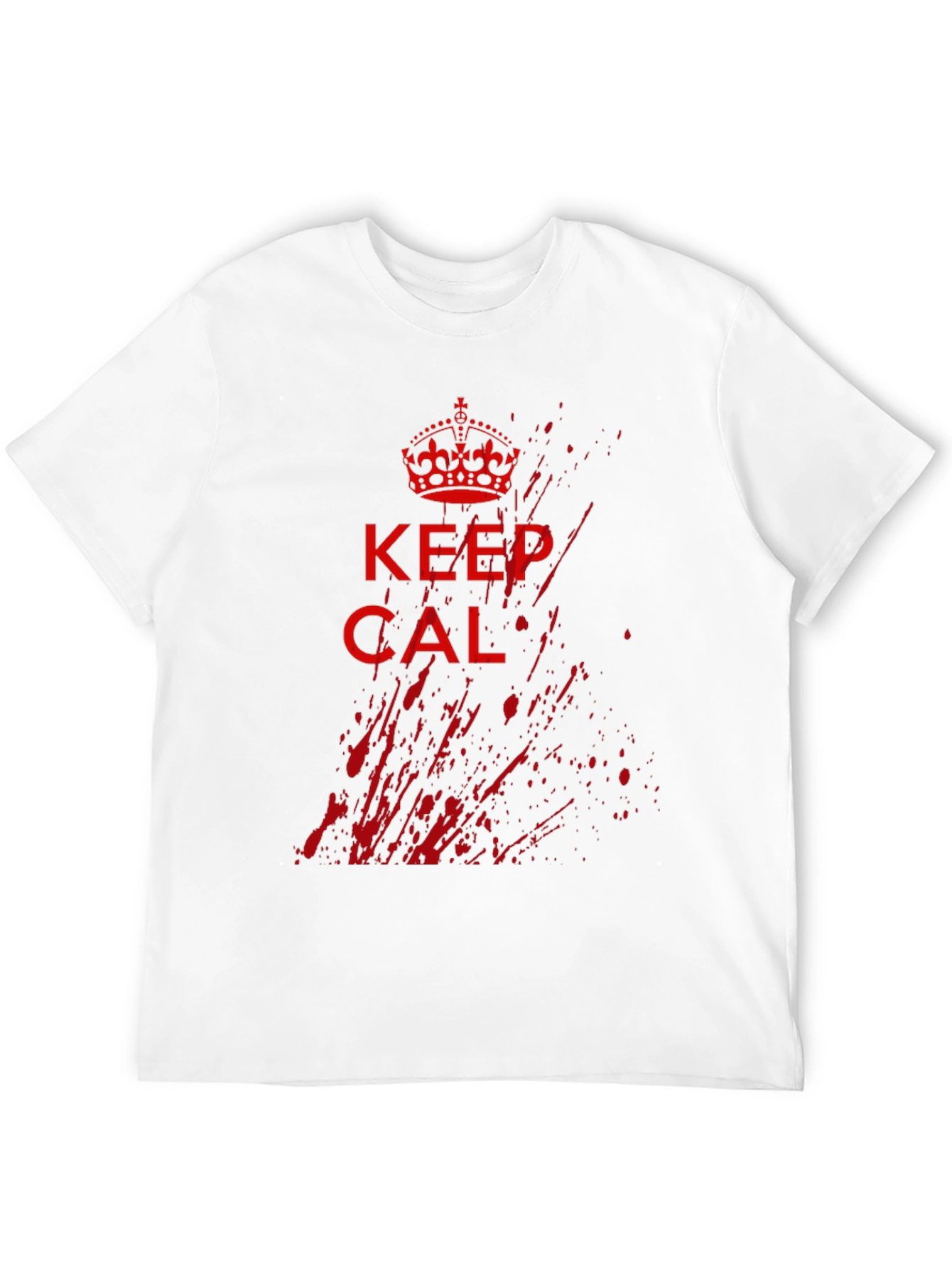 Keep Calm Grunge Graphic Tee - Black