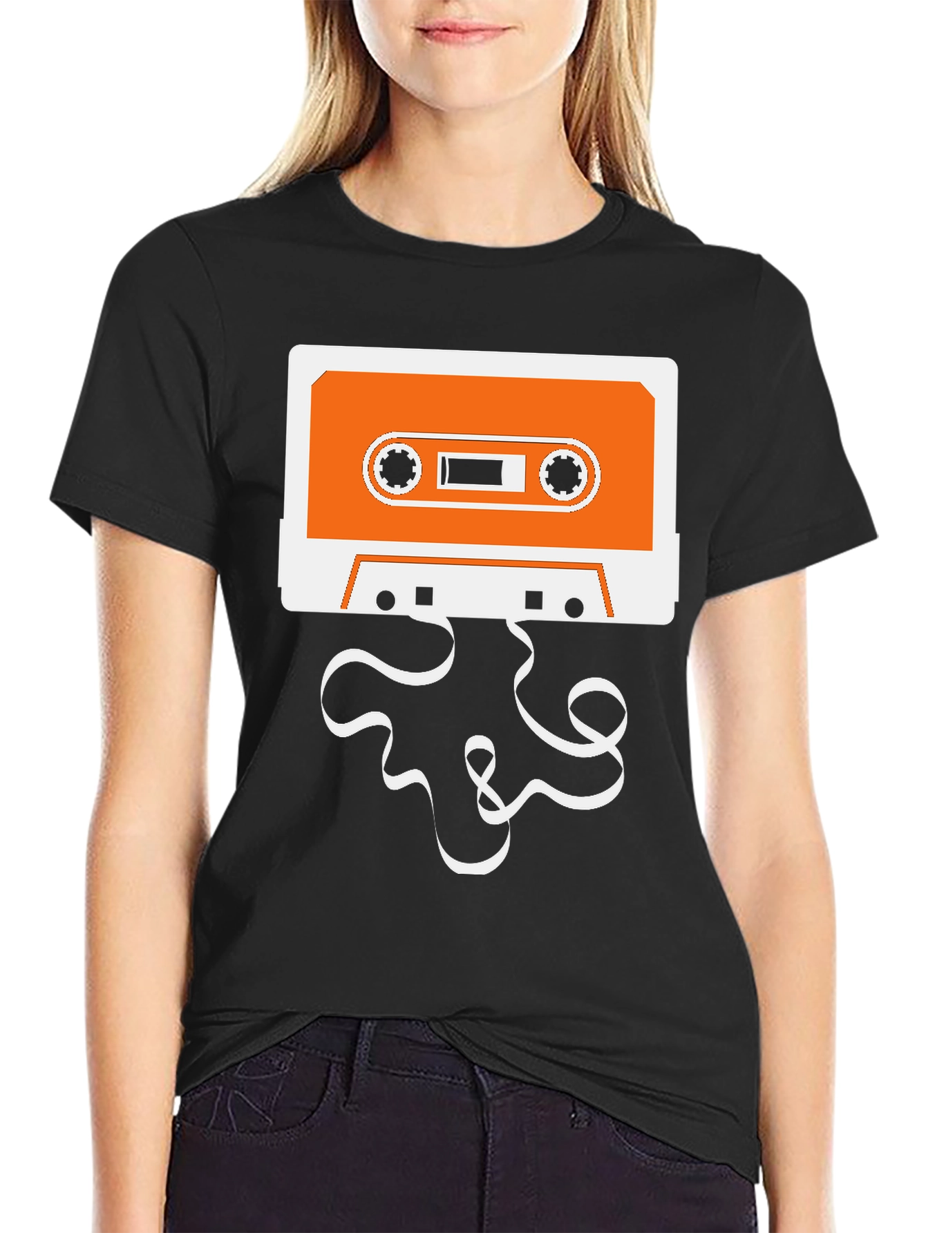 Retro Cassette Tape Graphic T-Shirt