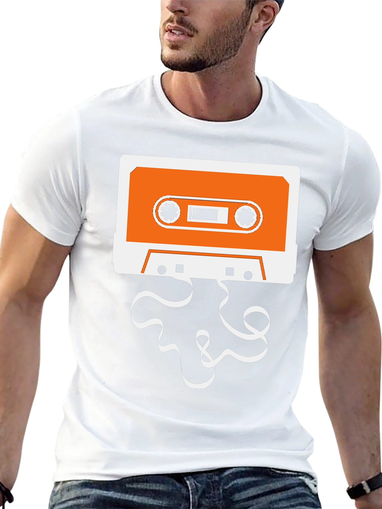 Retro Cassette Tape Graphic T-Shirt
