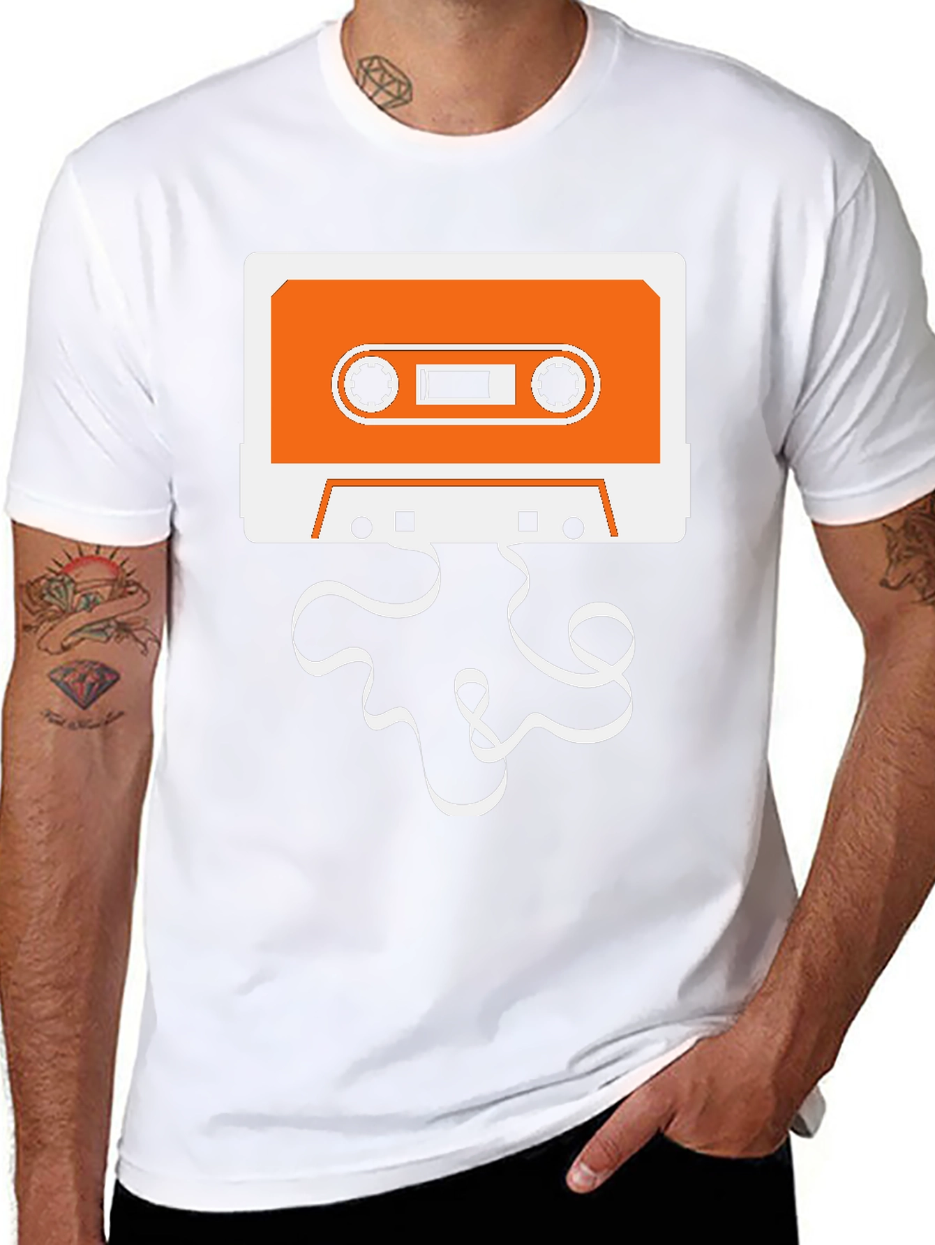 Retro Cassette Tape Graphic T-Shirt