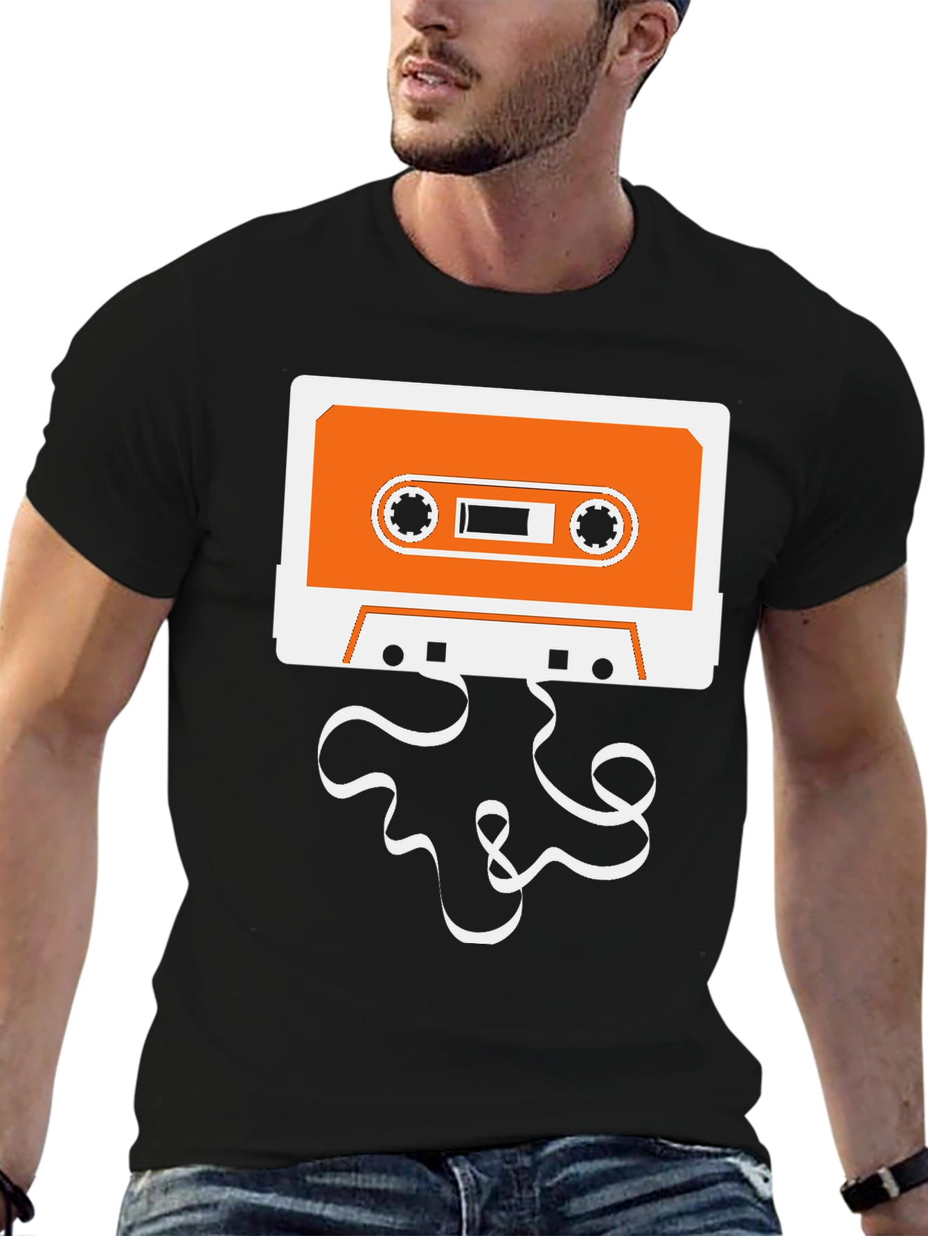 Retro Cassette Tape Graphic T-Shirt