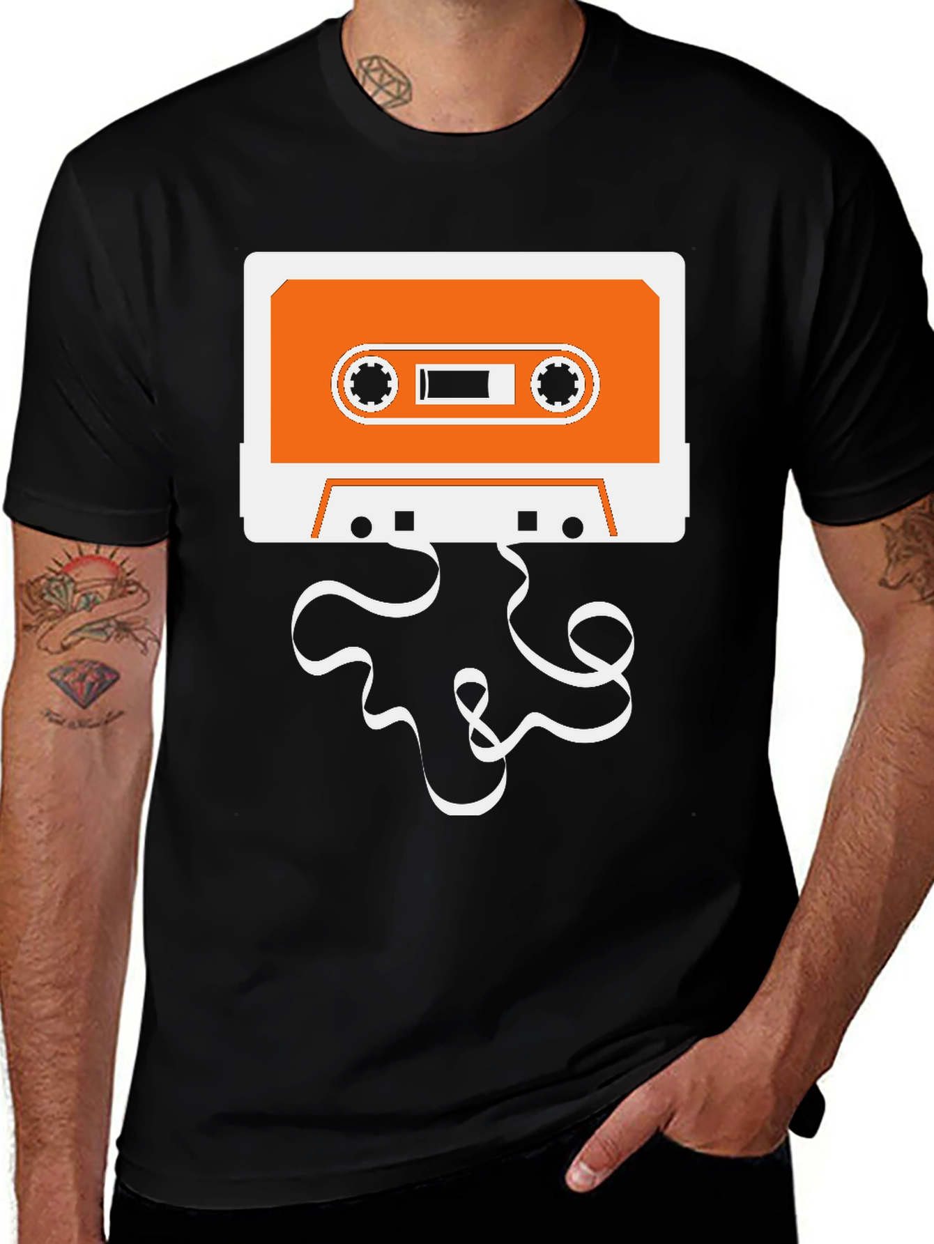 Retro Cassette Tape Graphic T-Shirt