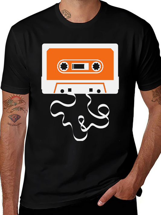 Retro Cassette Tape Graphic T-Shirt
