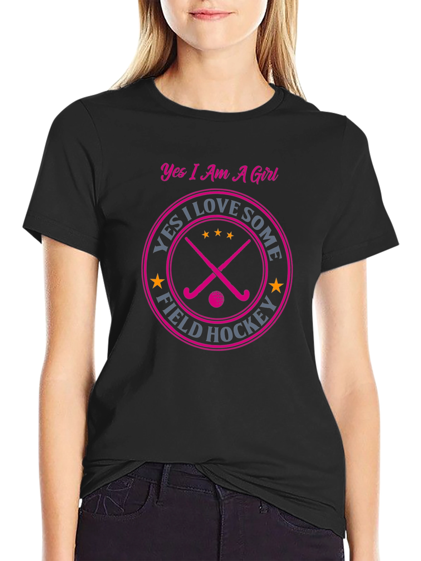 Field Hockey Girls T-Shirt